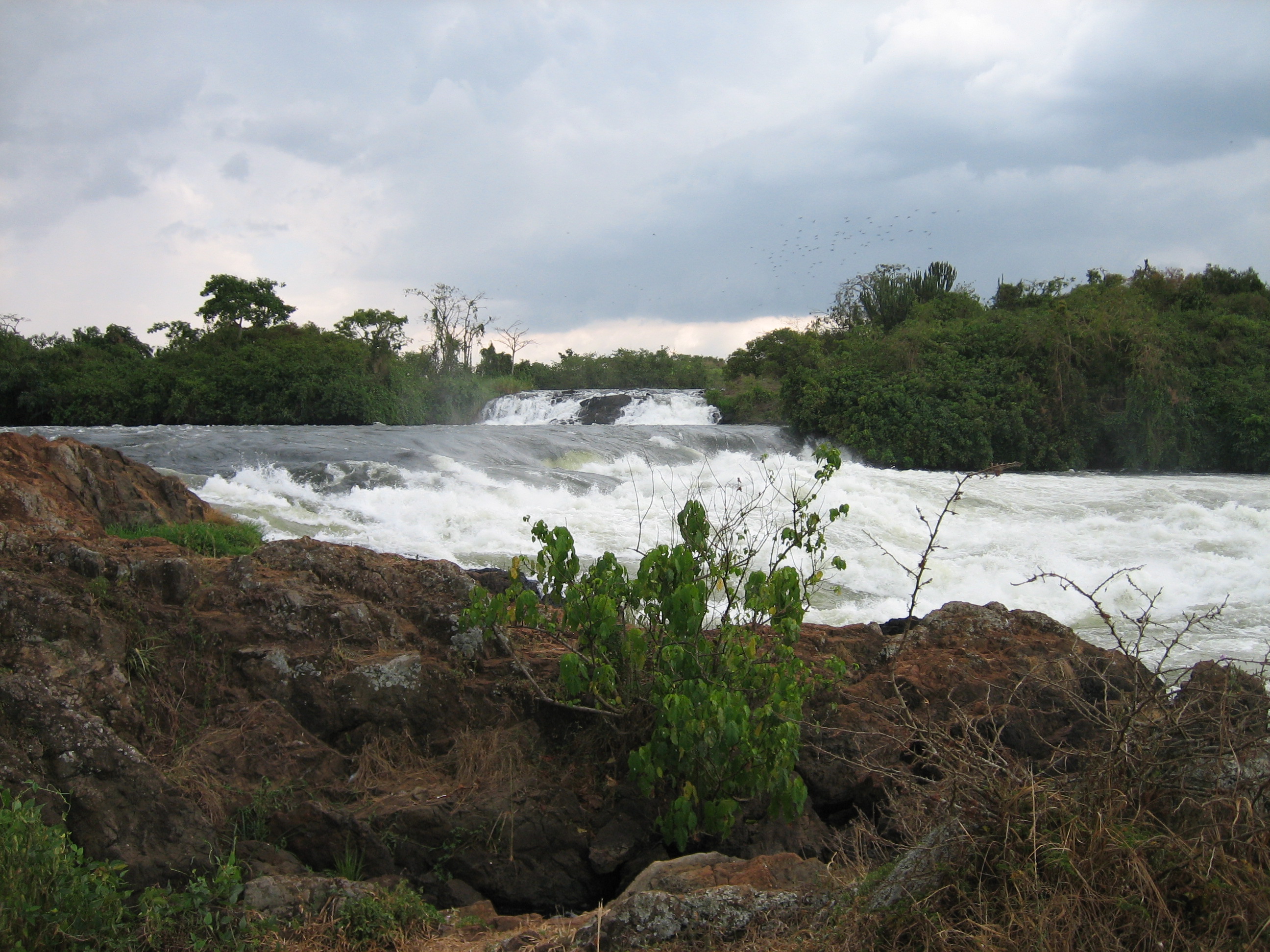 Detail of the Bujagali falls near Jinja (Uganda)