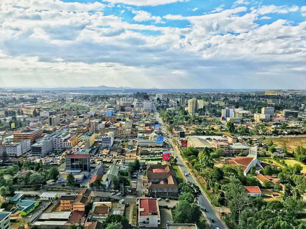 Skyline of Eldoret. Captured from Daima Towers