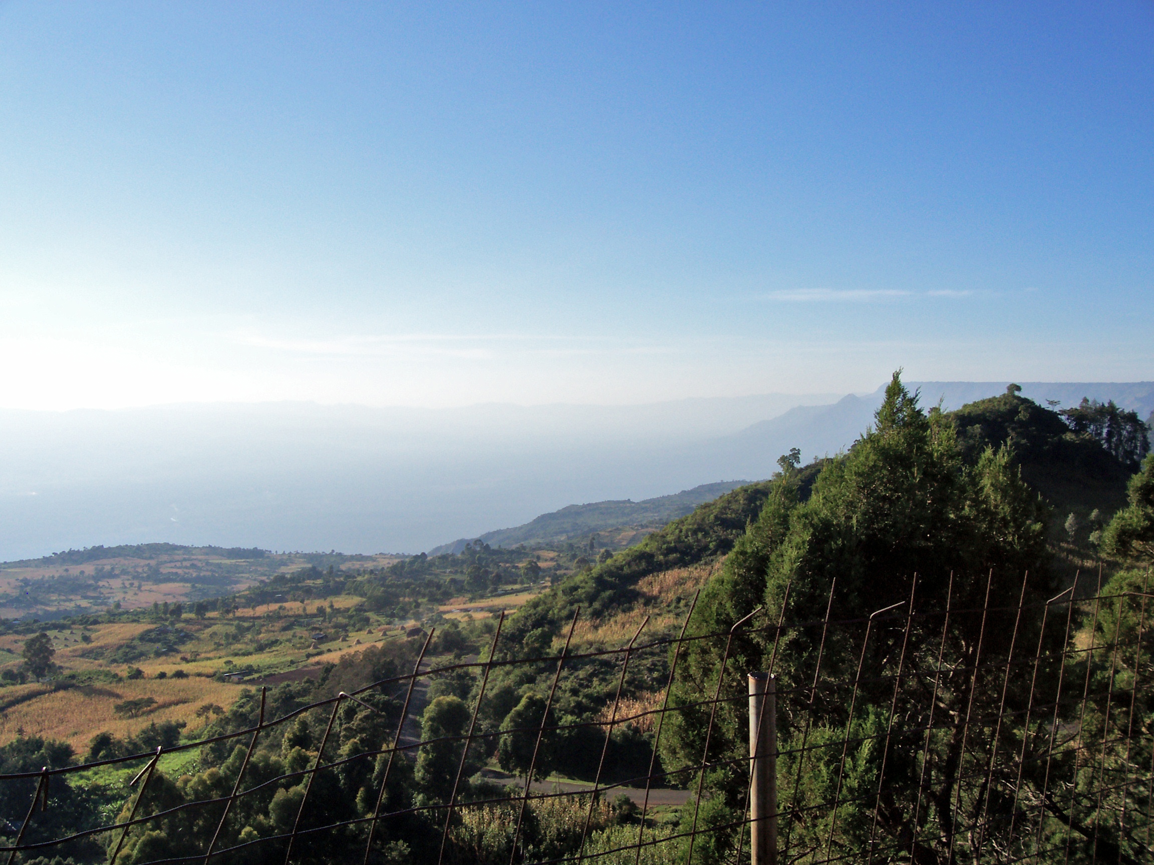 This is a photo of the Great Rift Valley as it is visible near Eldoret, Kenya. It was taken by Michael Shade in the fall of 2006. Use it for whatever.