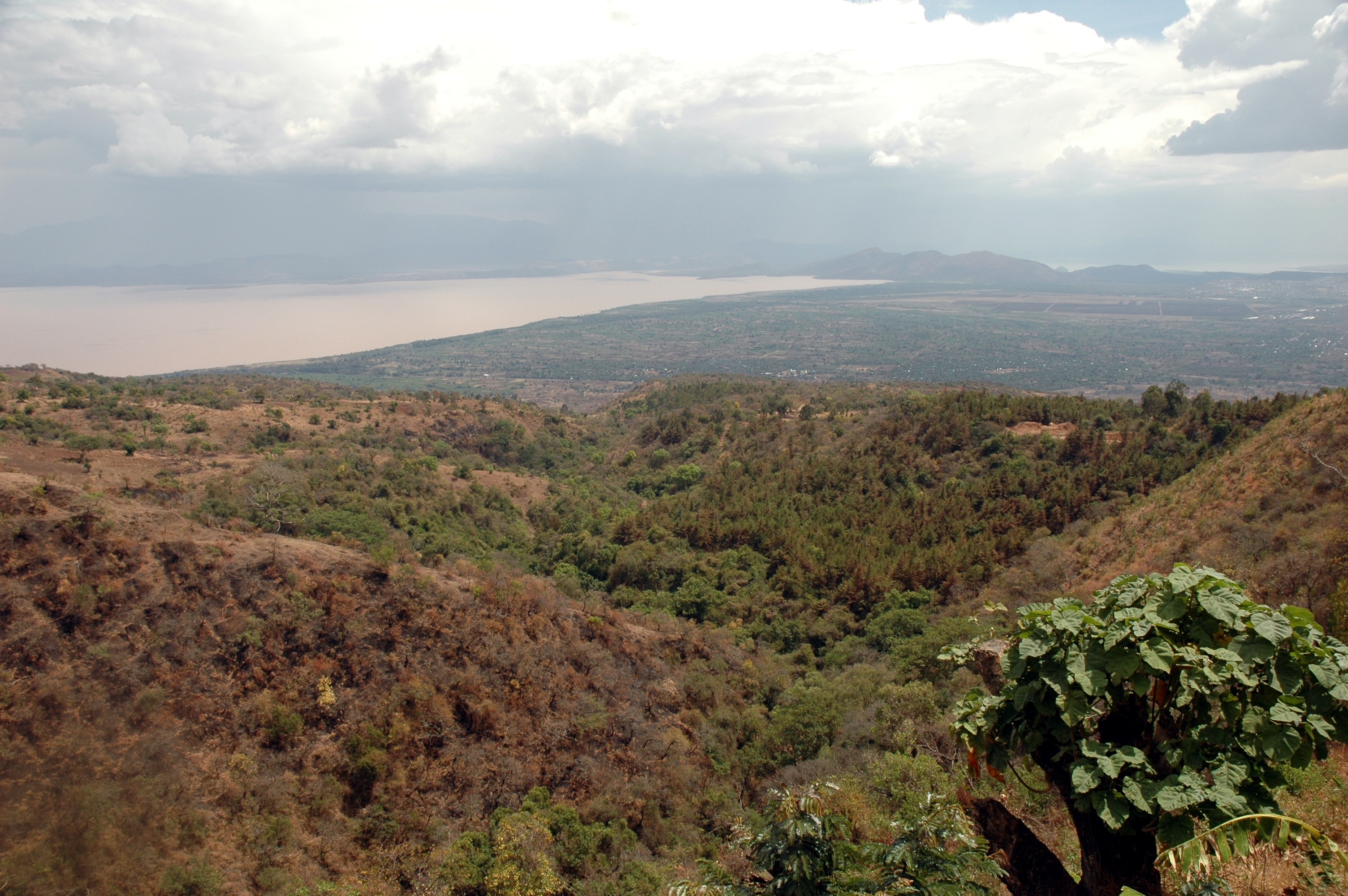 Lake Abaya, Ethiopia as seen from Dorze Village