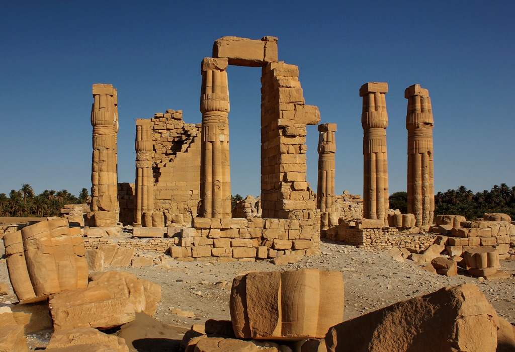 Soleb (Sudan): View of the Soleb temple