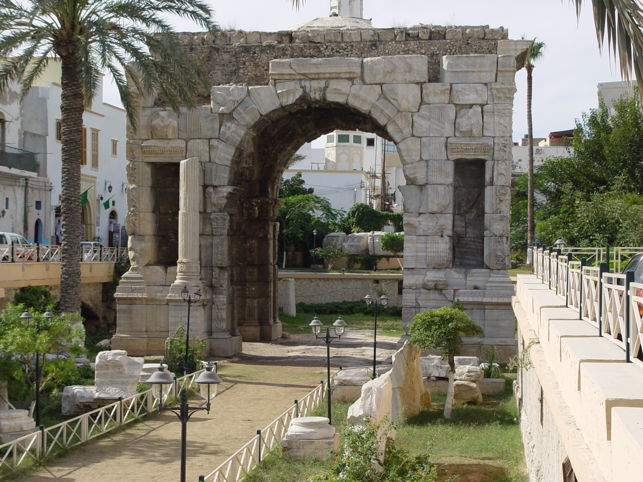 Marcus Aurelius Arch in Tripoli, Libya, built in 163 CE.