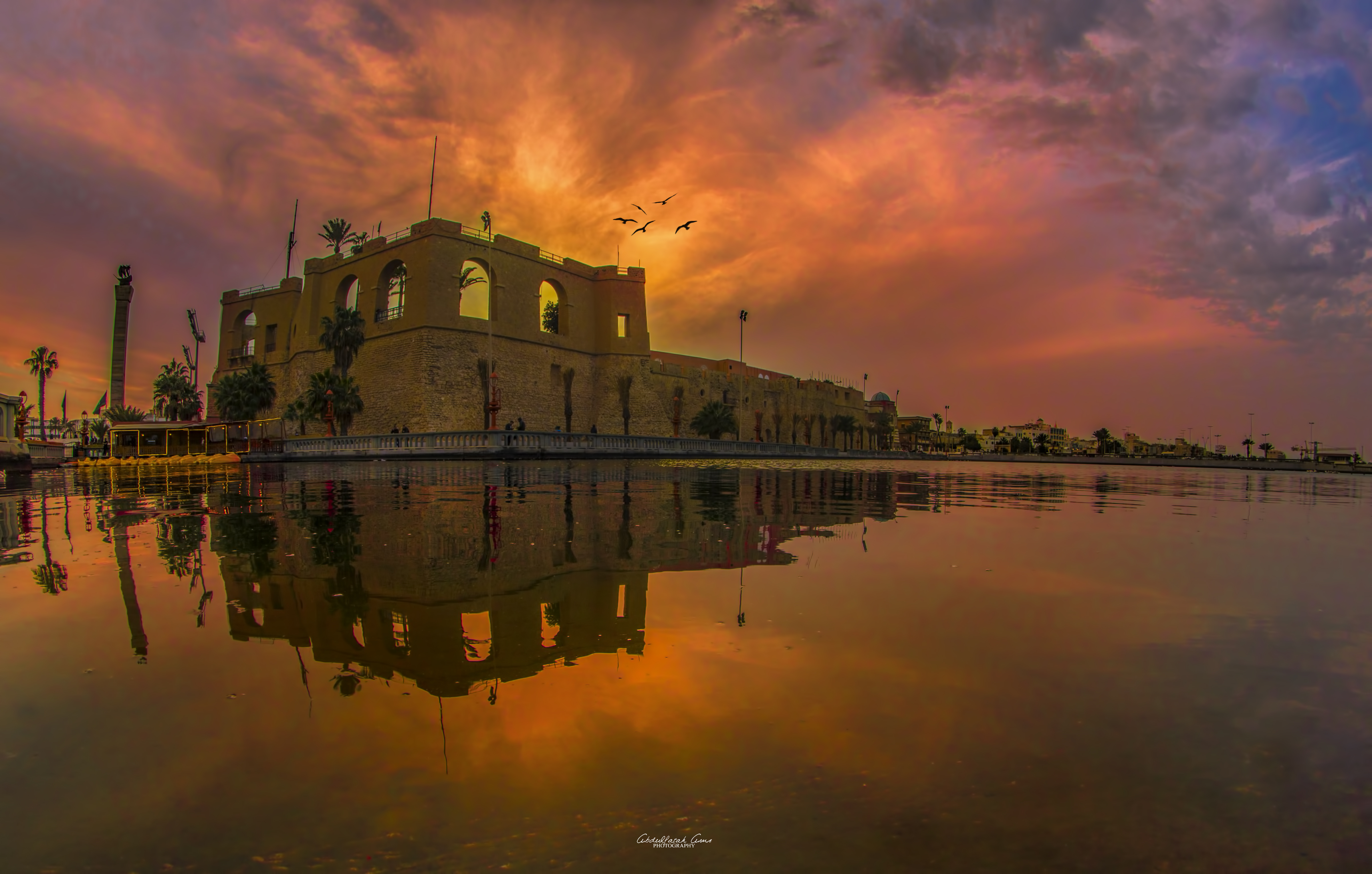 The Red Castle Museum, also known as Assaraya Alhamra Museum (Arabic: متحف السرايا الحمراء‎‎) or the Archaeological Museum of Tripoli, is a national museum in Libya. It is located in the historic building known as the Red Castle or Red Saraya.
Designed in conjunction with UNESCO, the museum covers 5,000 years from prehistory to the independence revolution (1953) era.[1] It is located in Tripoli's Assaria al-Hamra or Red Castle fortress, on the promontory above and adjacent to the old-town district with medina Ghadema. The museum has an entrance on historic As-Saha al-Kradrah, the Martyrs' Square.[2]