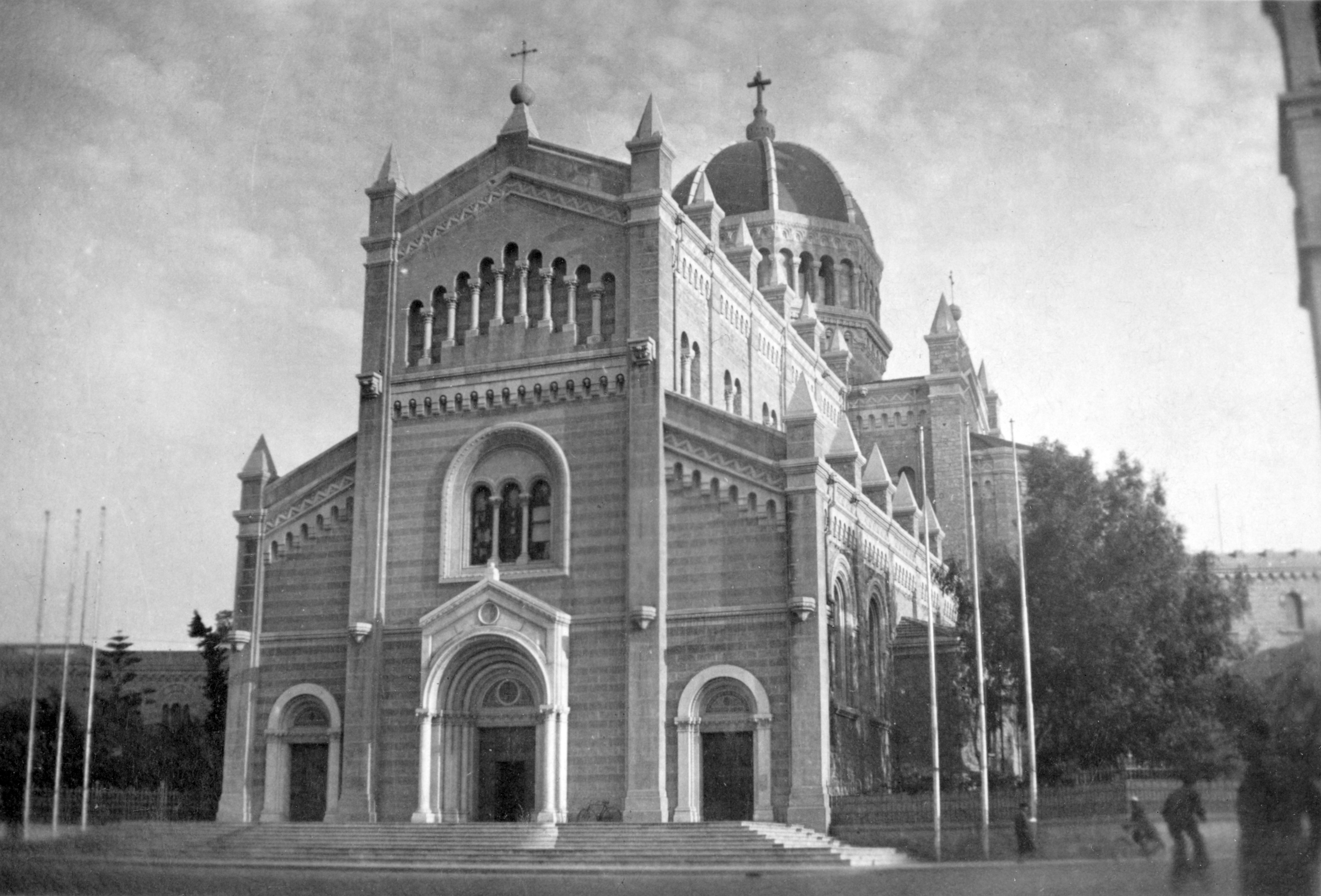 Tripoli Cathedral north-west side, taken during World War 2, likely early 1943.