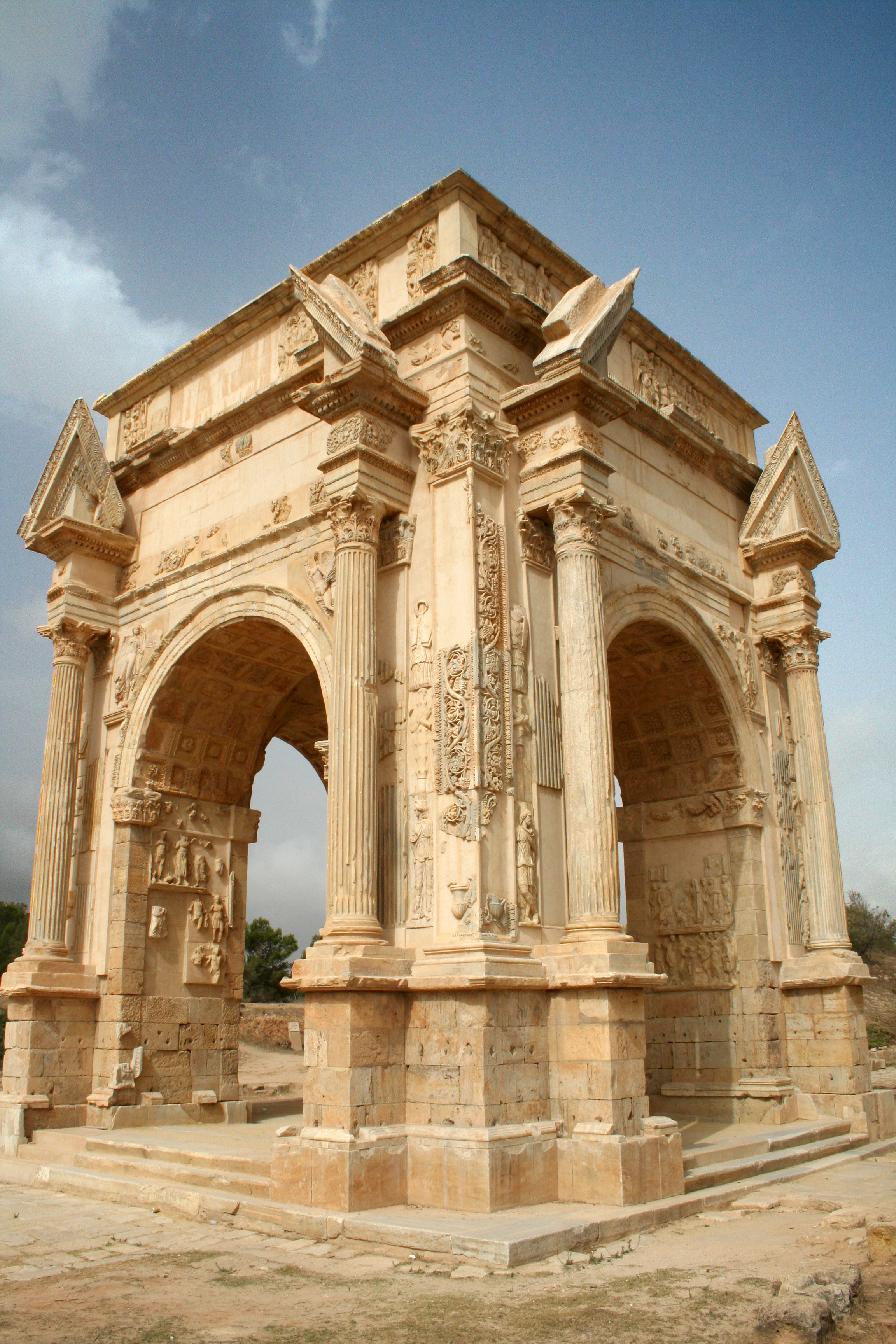 The Arch of Septimius Severus at Leptis Magna, Libya