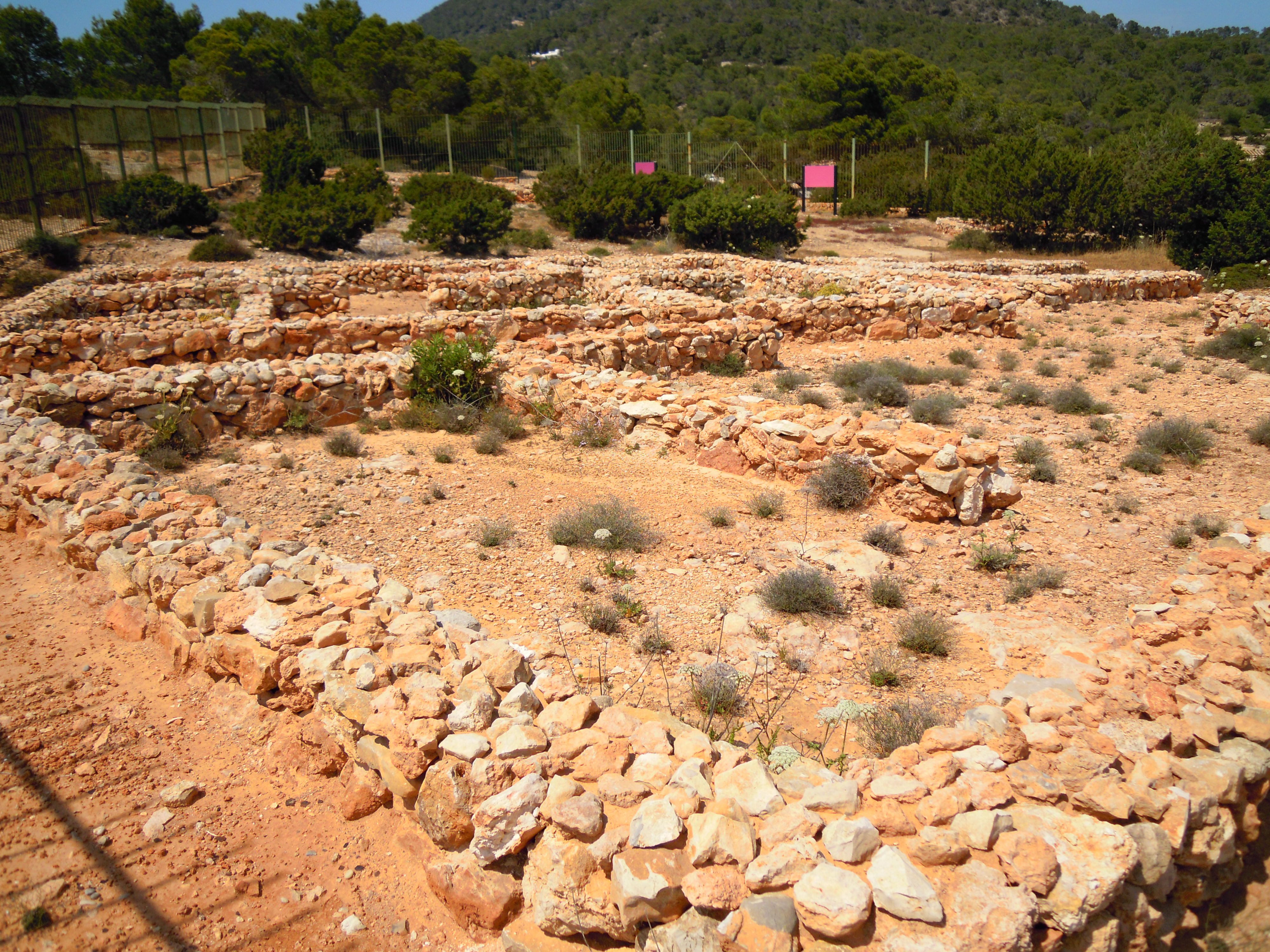 The Remains of the Phoenician Settlement on the rocky headland of Sa Caleta dating from 654 BC, The island of Ibiza