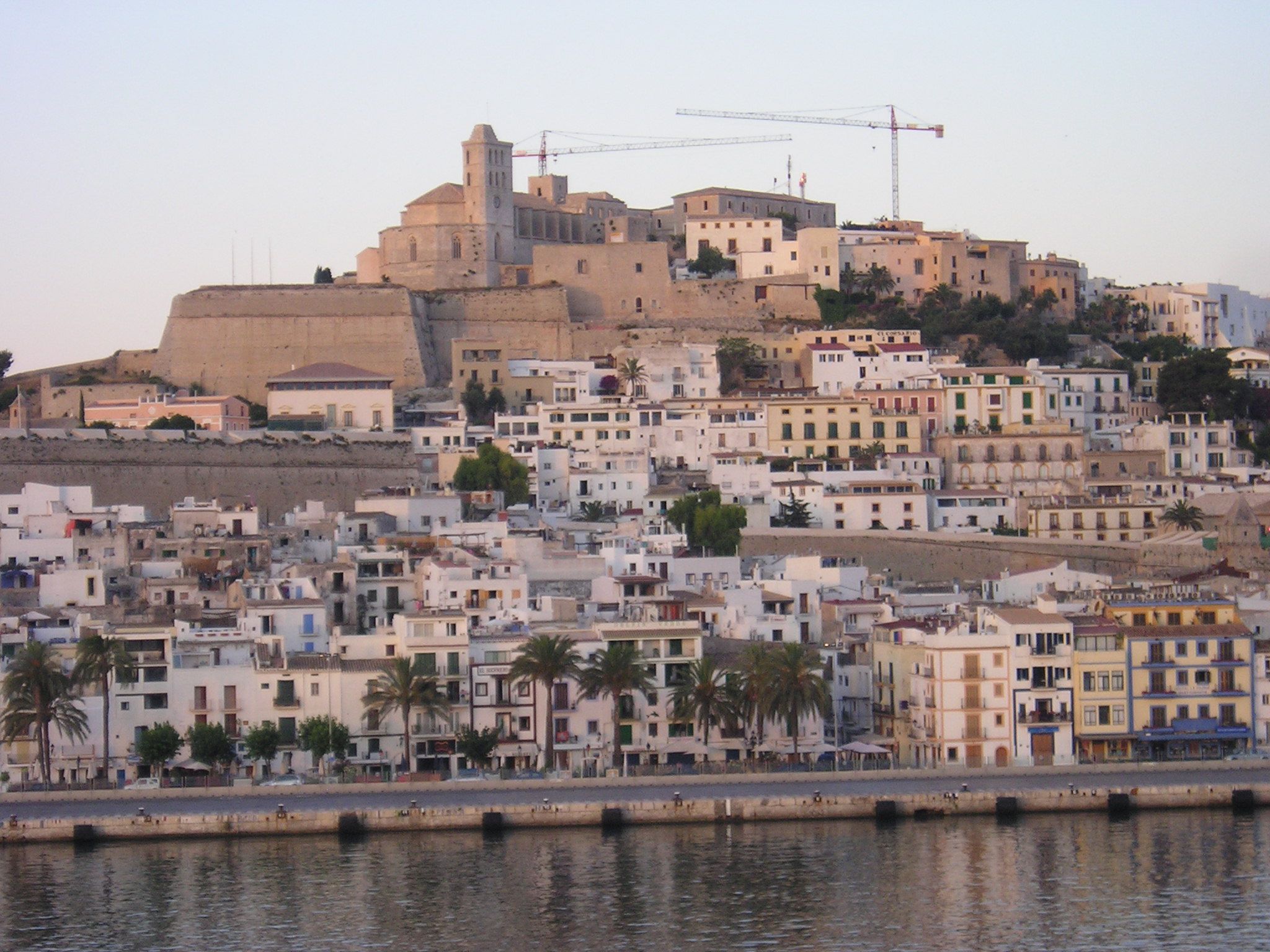 View of Ibiza Old Town with Cathedral