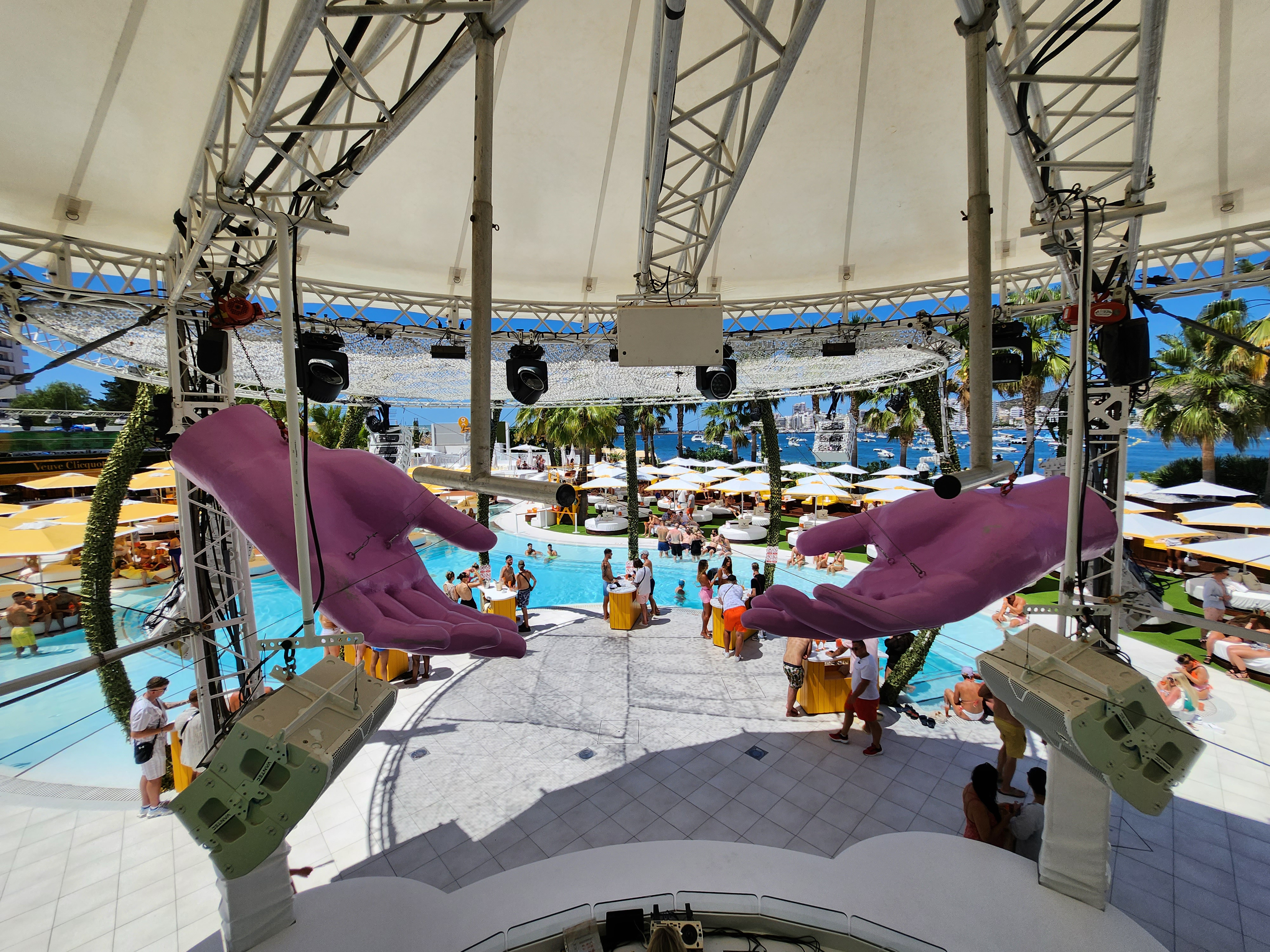 O Beach Ibiza is a popular day club for pool parties
