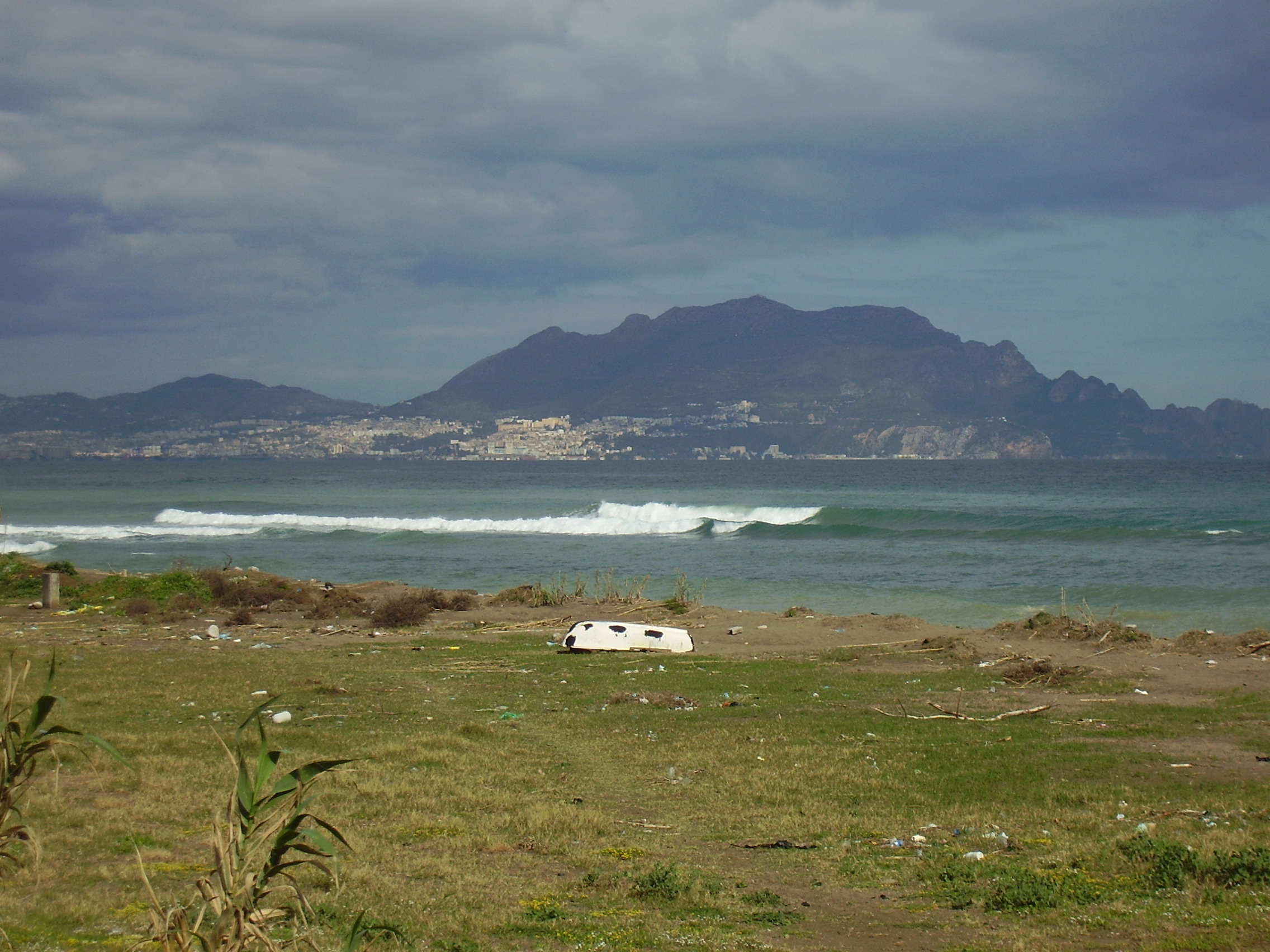 The city of Bougie at the base of Yemma Gouraya mountain