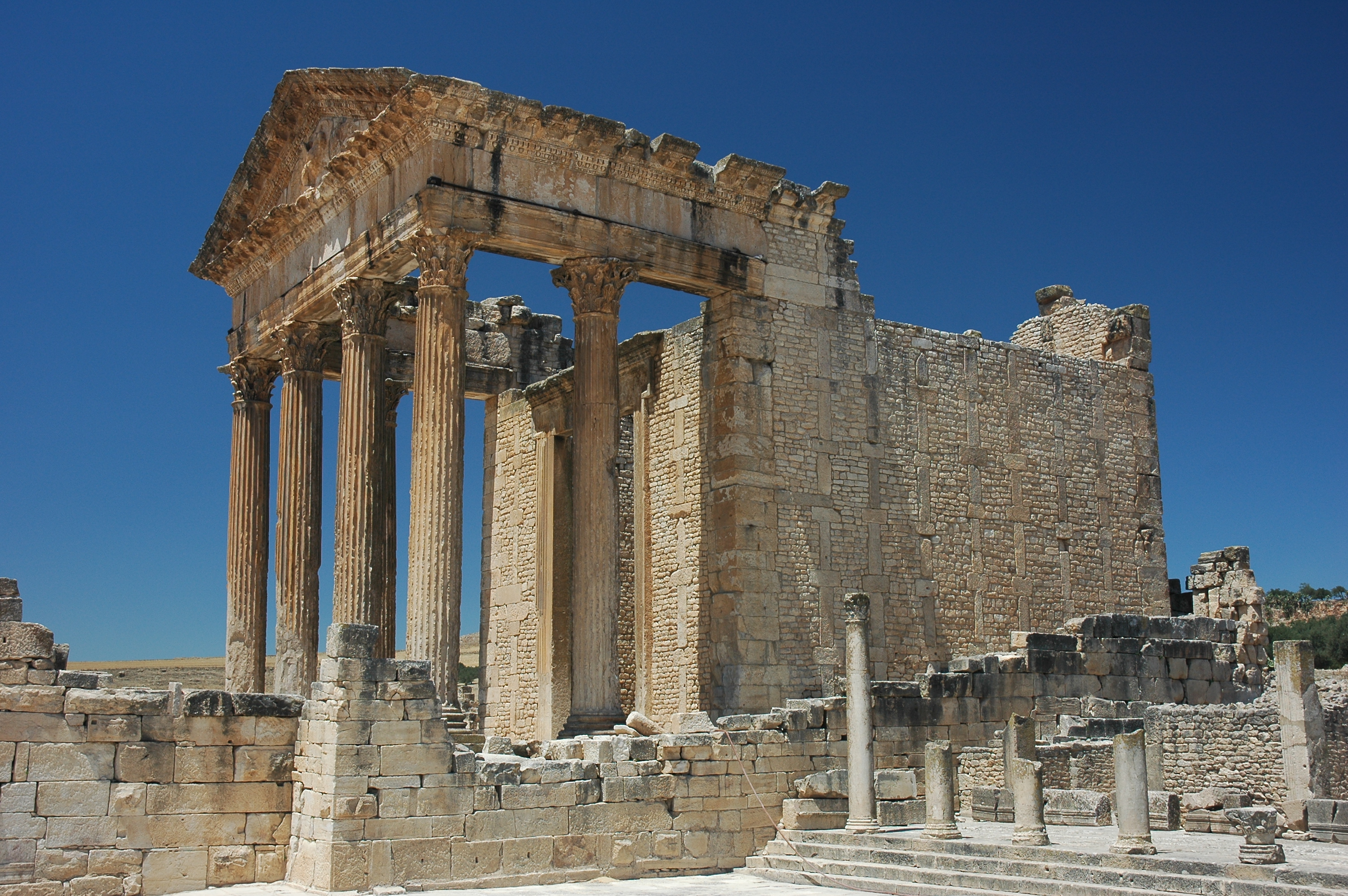 Temple, Dougga in Tunisia