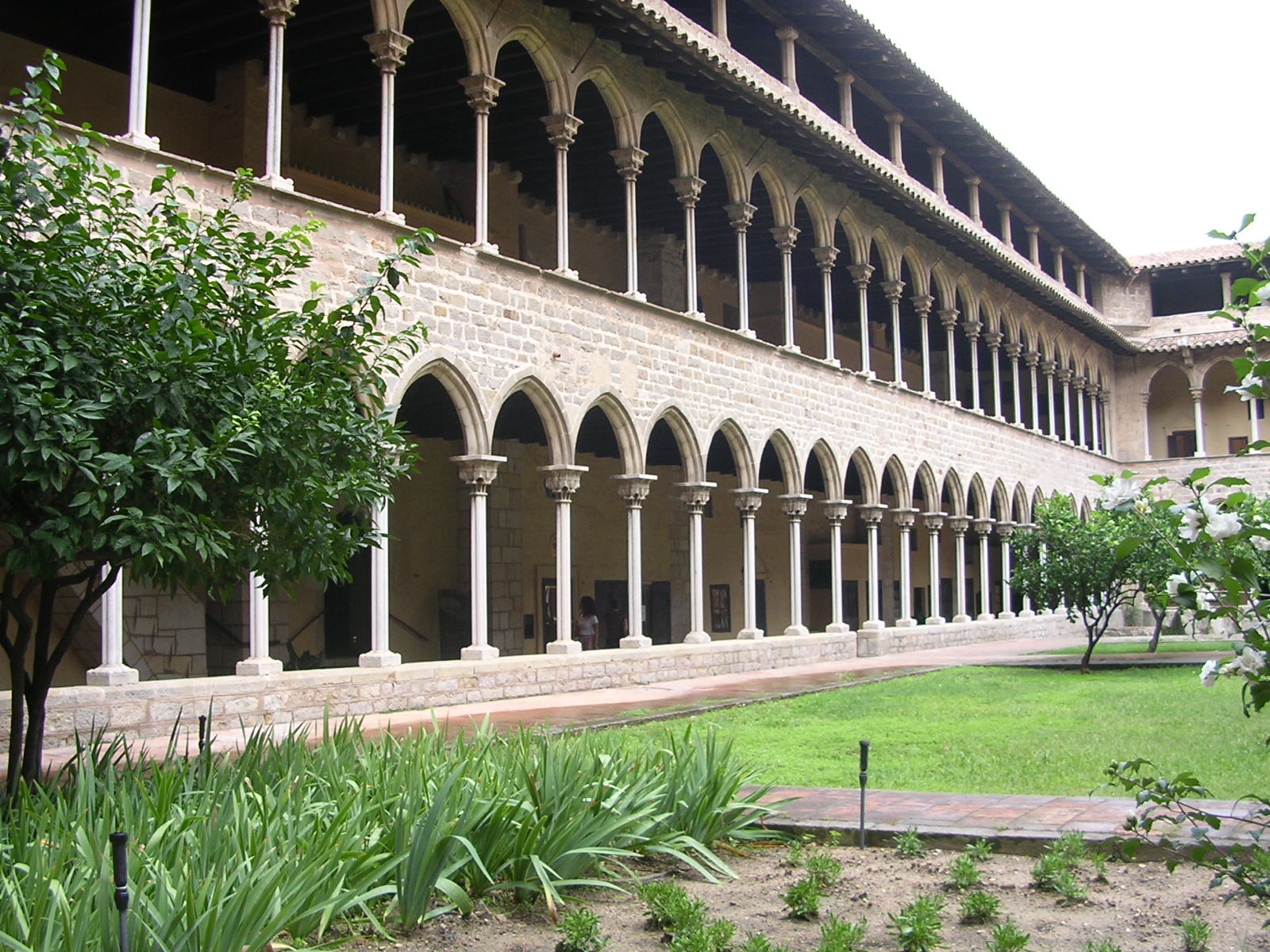 Cloister of Santa Maria de Pedralbes in Barcelona (Catalonia).