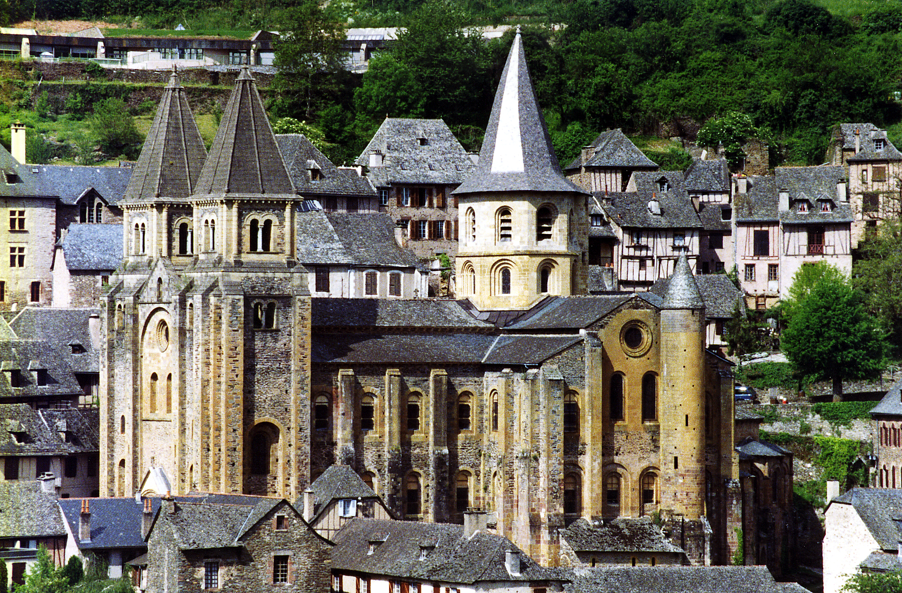 Saint Foy abbey-church in Conques, FranceConques, Aveyron