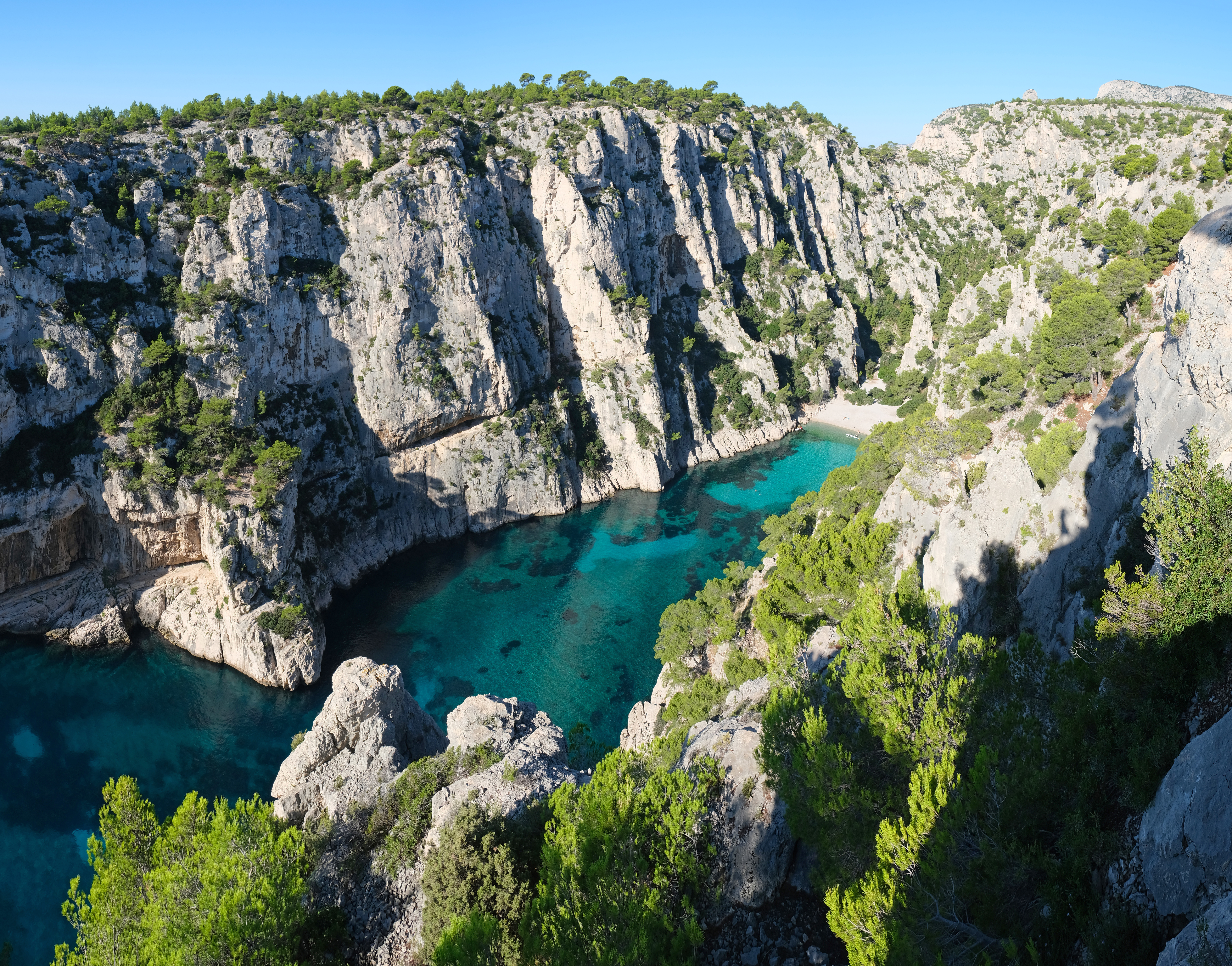 En-Vau calanque, Calanques National Park, Provence-Alpes-Côte d'Azur, France.