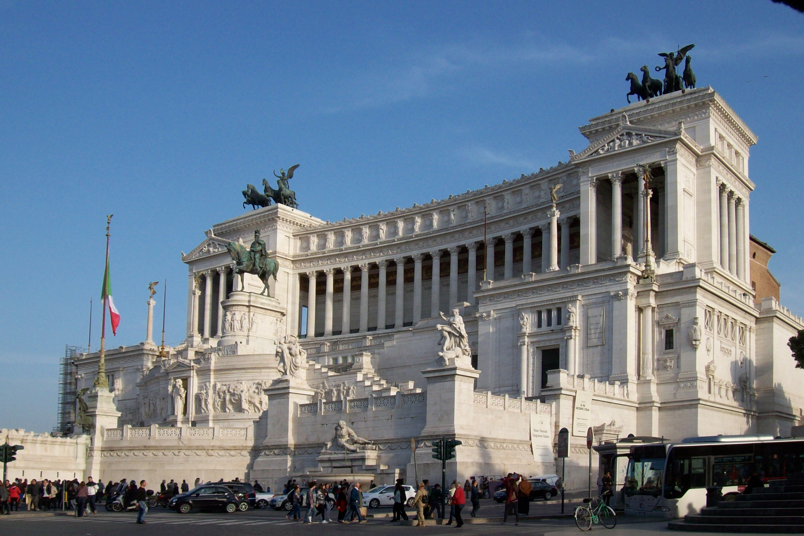 Monument to King Victor Emmanuel II in Rome, Italy