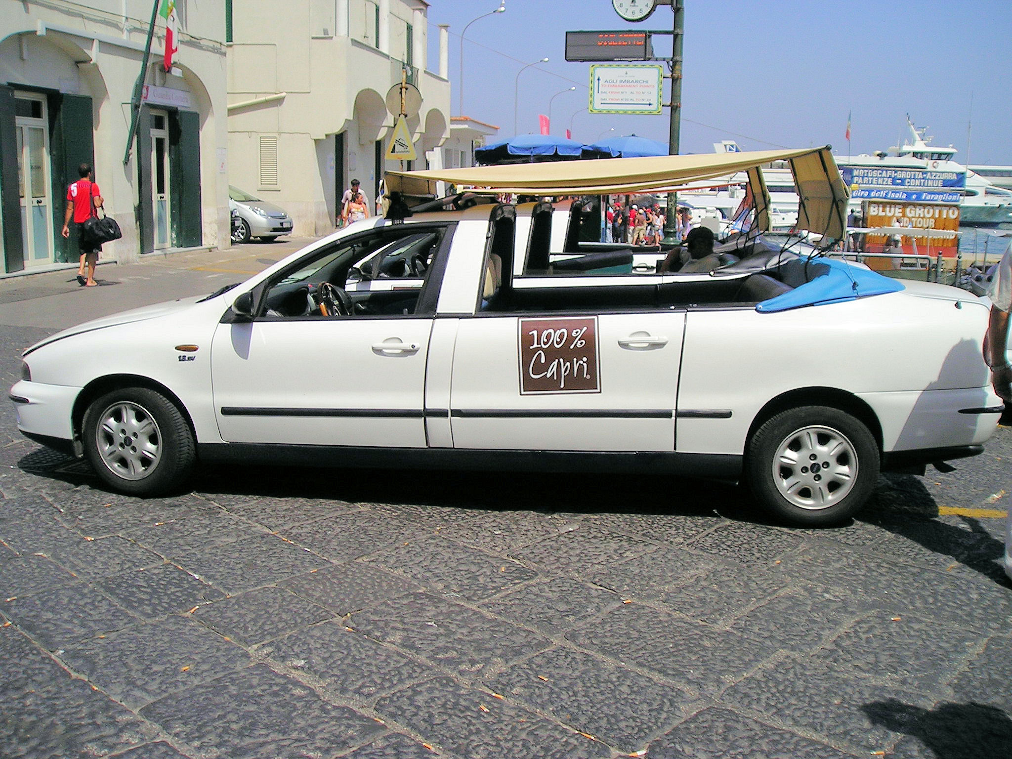 Typical taxi car of Capri