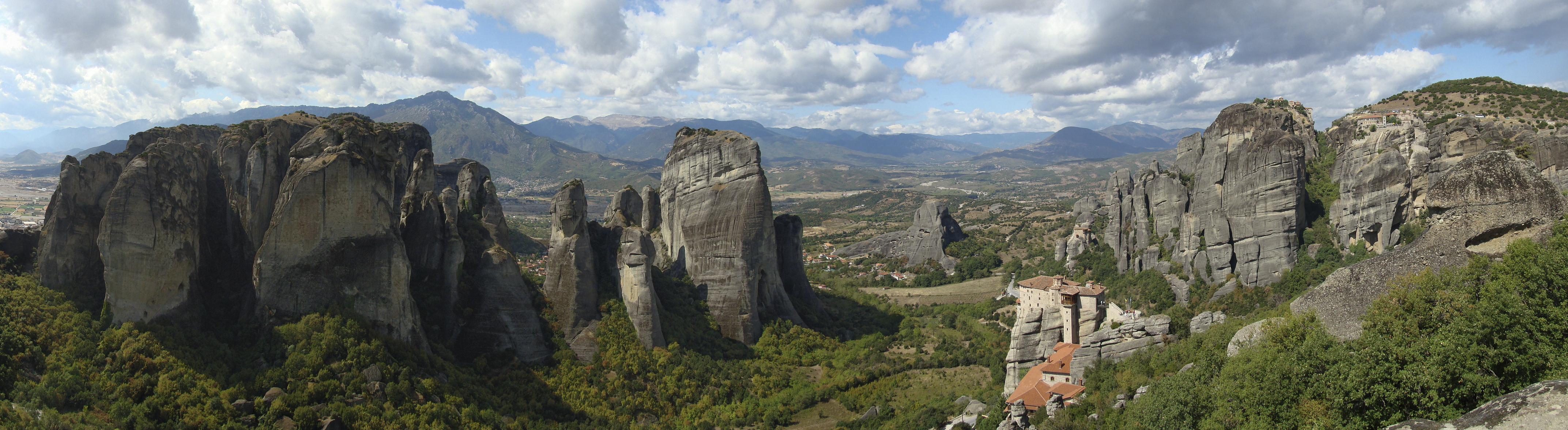 Meteora Greek-Orthodox monasteries, Greece.
