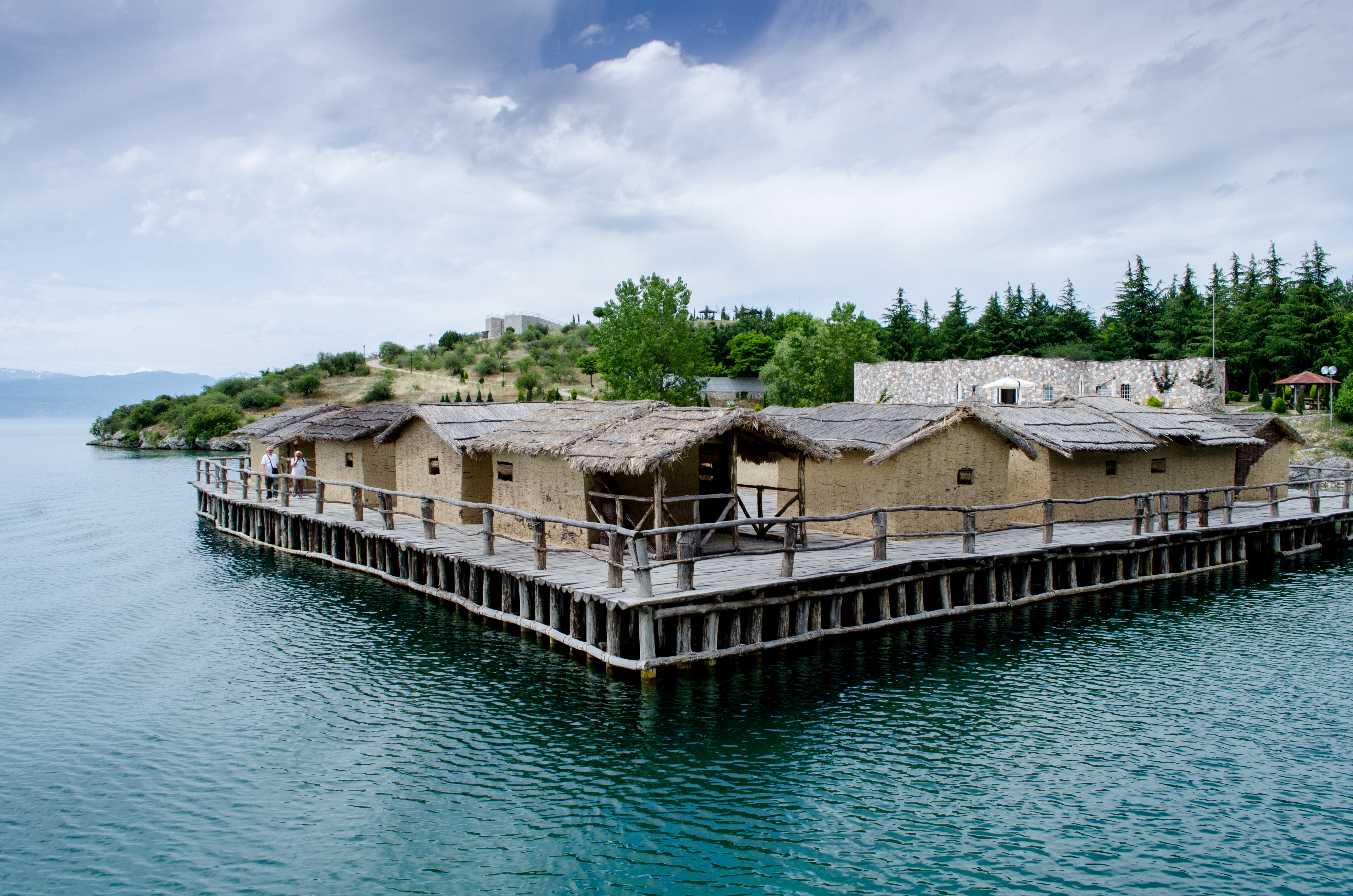Museum on water, Ohrid Lake, Macedonia