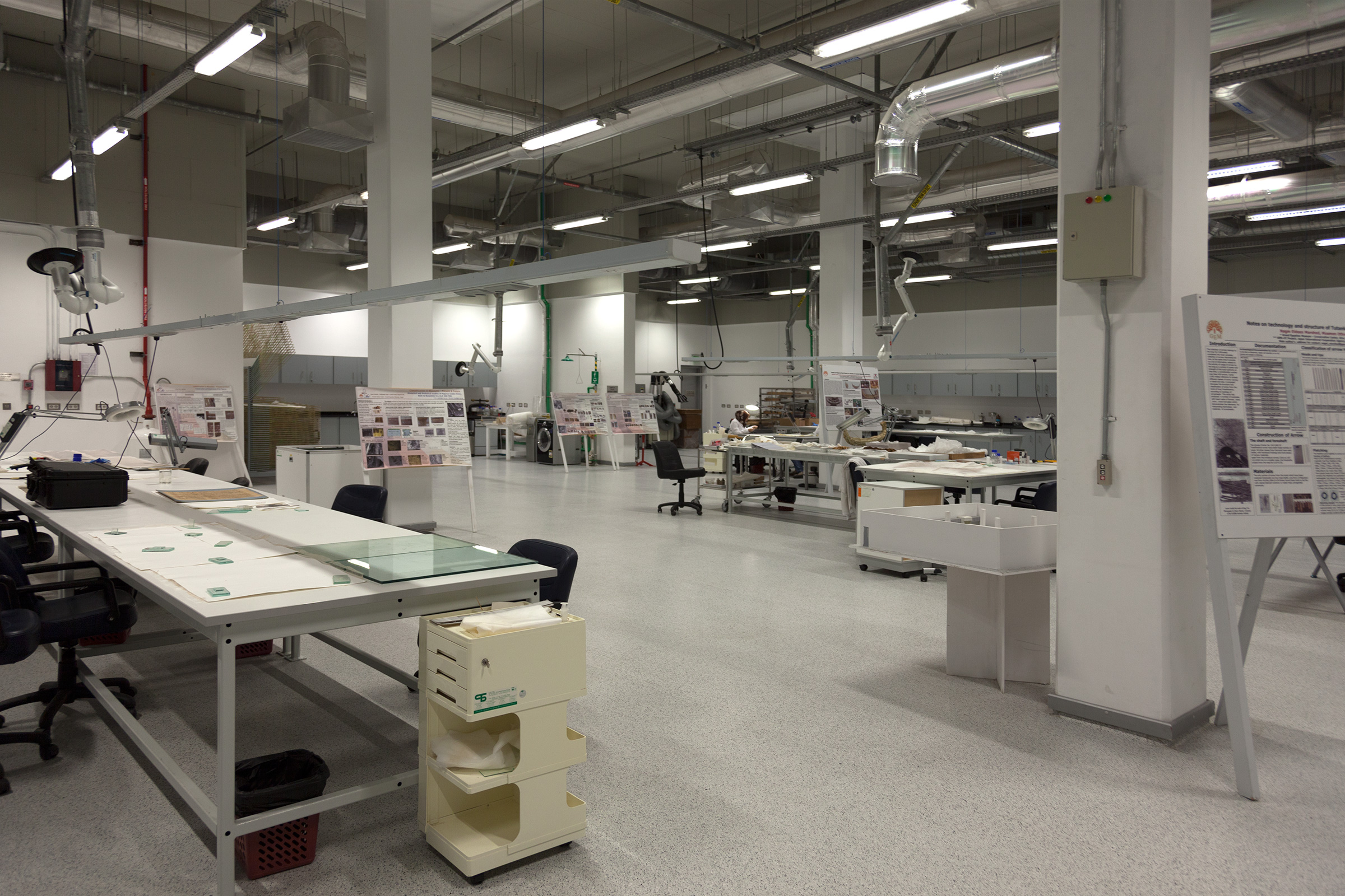 Laboratory in the Conservation Center of the Grand Egyptian Museum