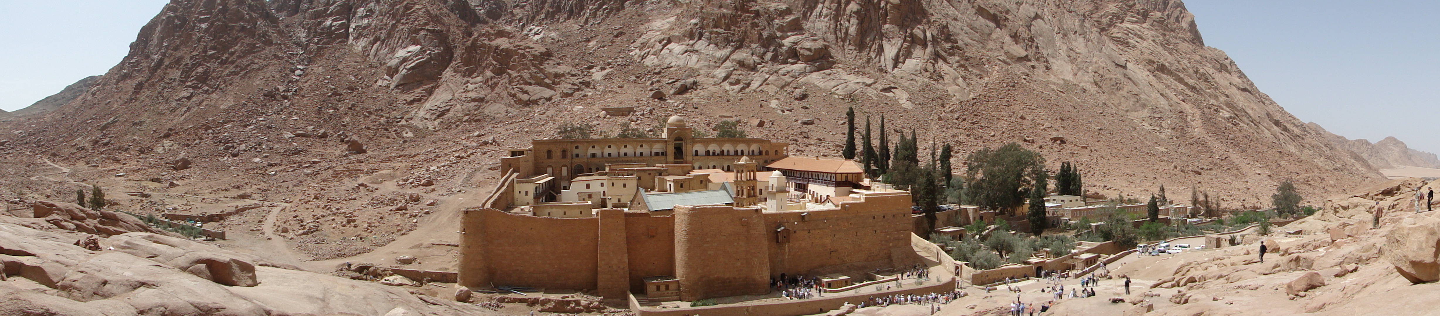 Panoramic view of St Catherine's monastery, Sinai, Egypt
