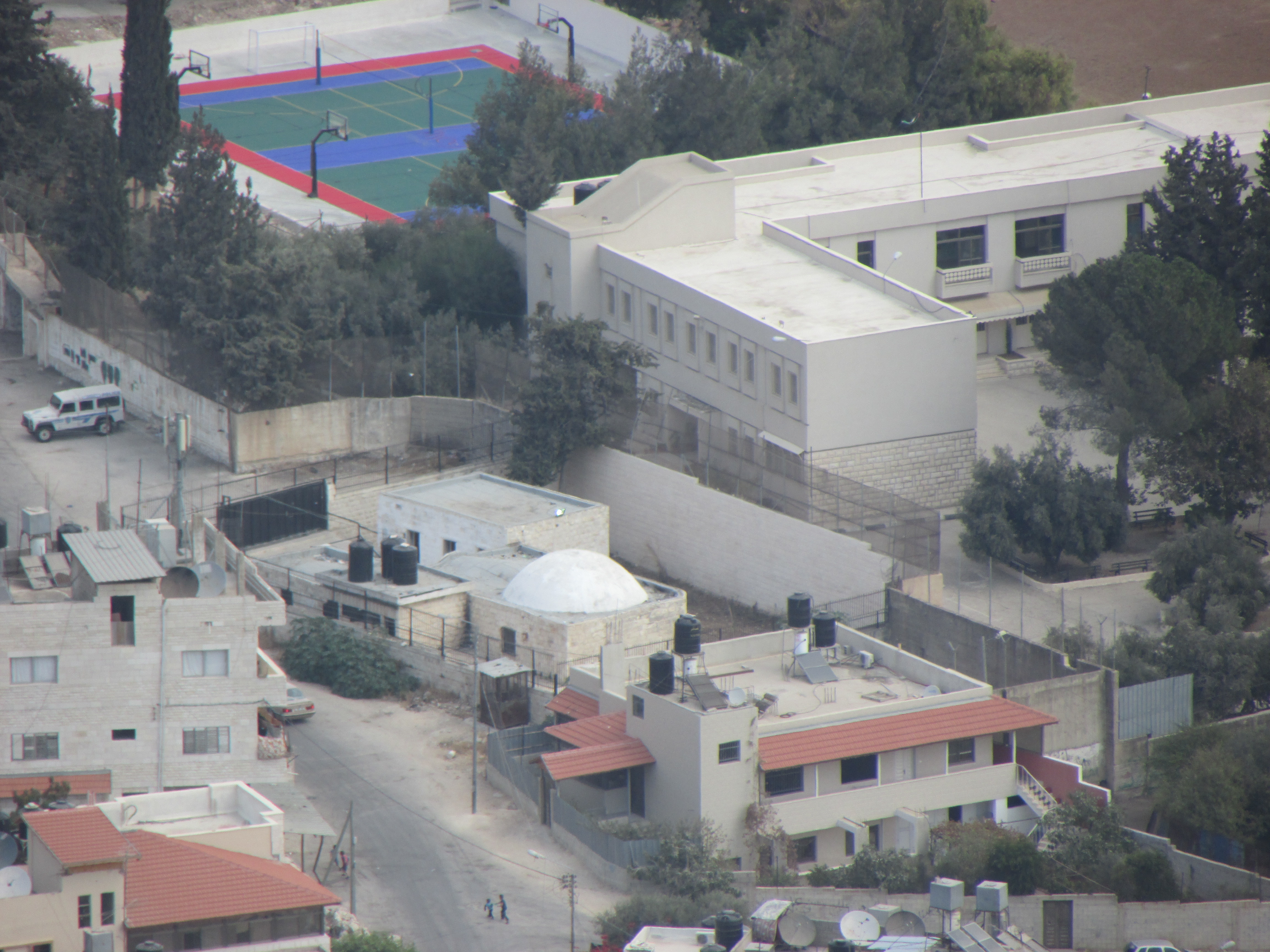 Joseph's Tomb from Mitzpe Yosef.