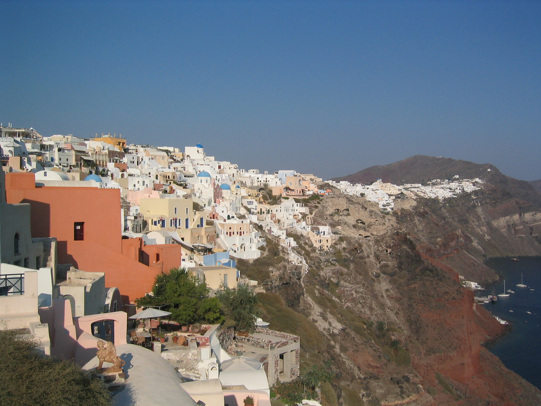Coast of Oia, on the island of Thera, (Santorini, Greece)