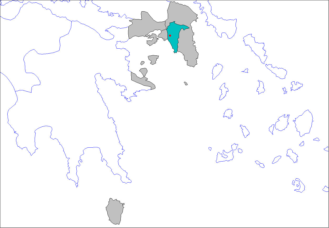 This image is used to show the location of Athens, within the Prefecture of Athens and within the Periphery of Attica.