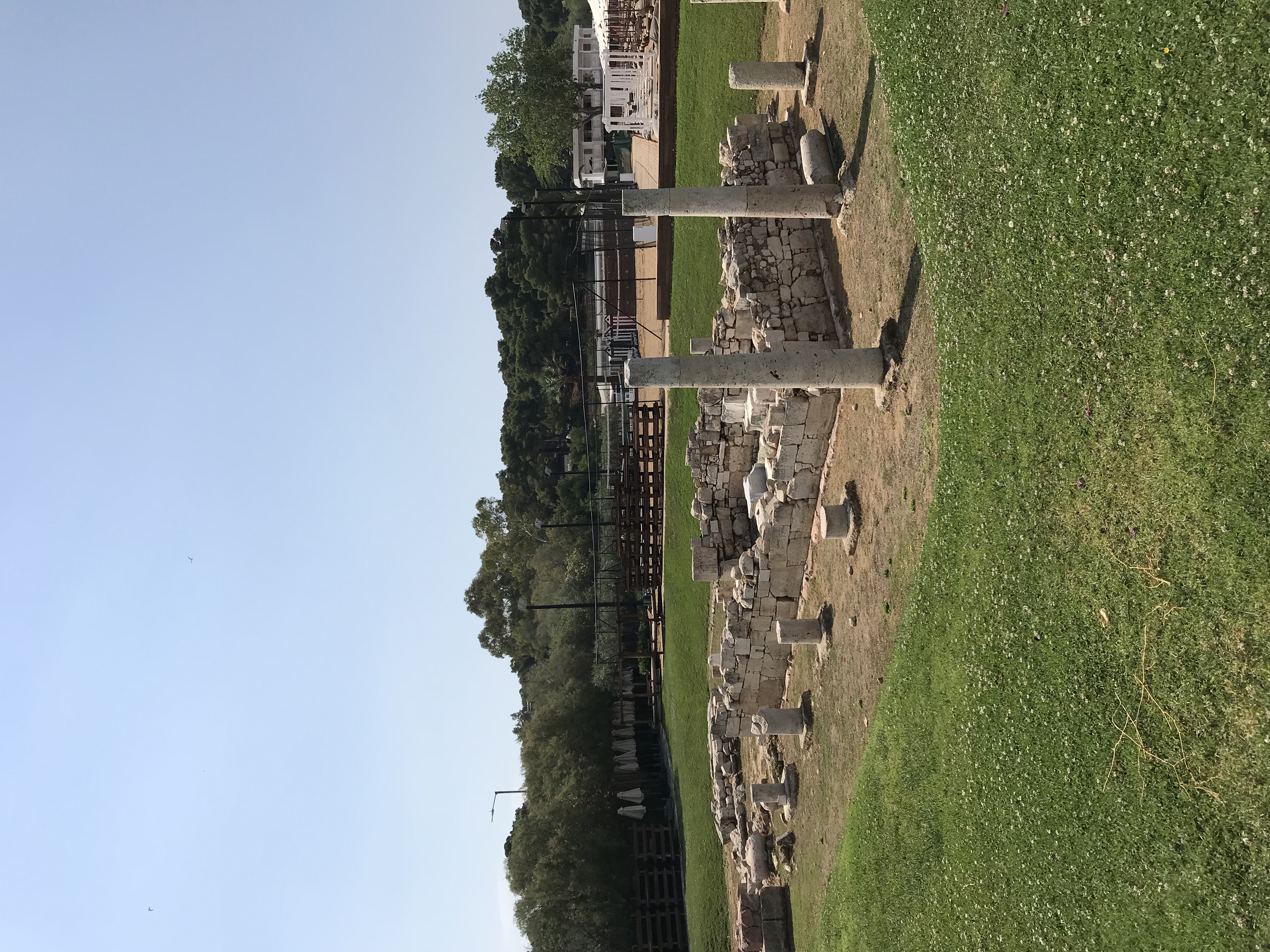 Temple of Apollo Zoster, Vouliagmeni after completion of drainage work