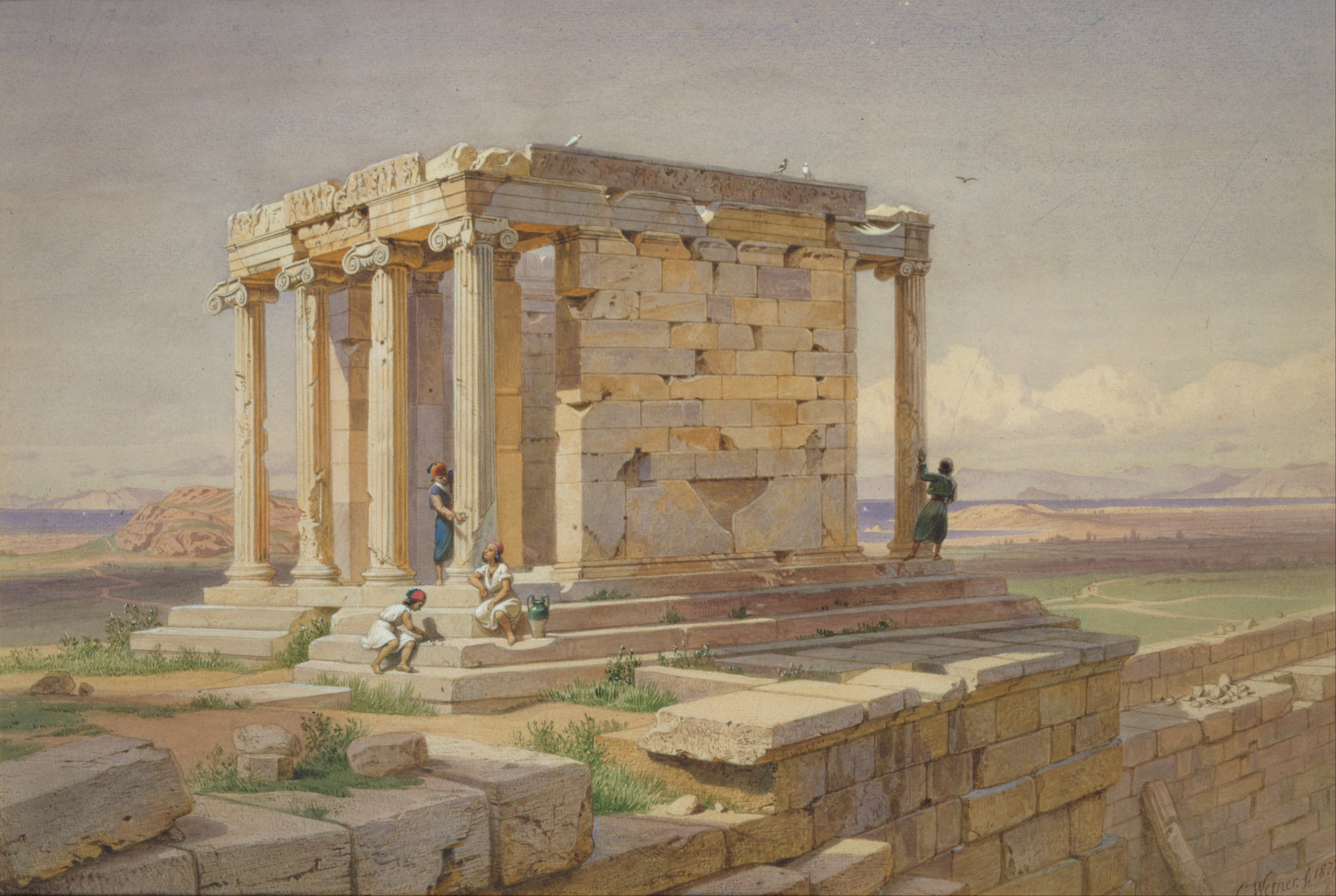 Werner Carl-Friedrich - The Temple of Athena Nike. View from the North-East - Google Art Project.jpg