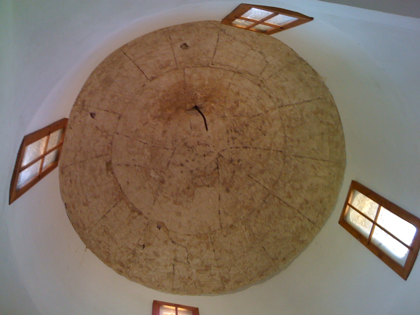 Present state of the dome of the church of St. Evfimianos in Lysi, Cyprus with the frescoes removed