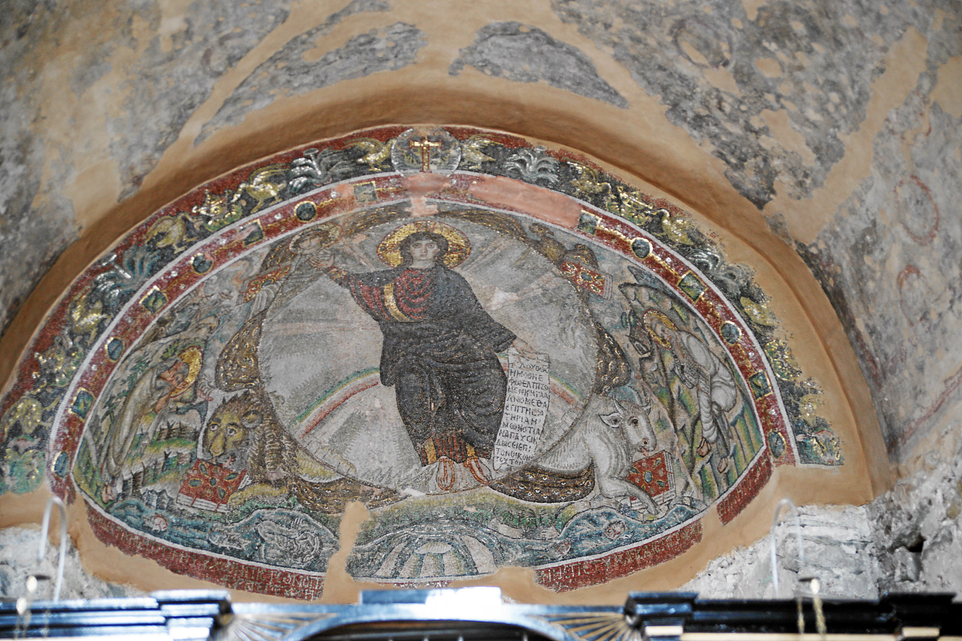 Moni Latomou, Hosios David - Kirche: Mosaik