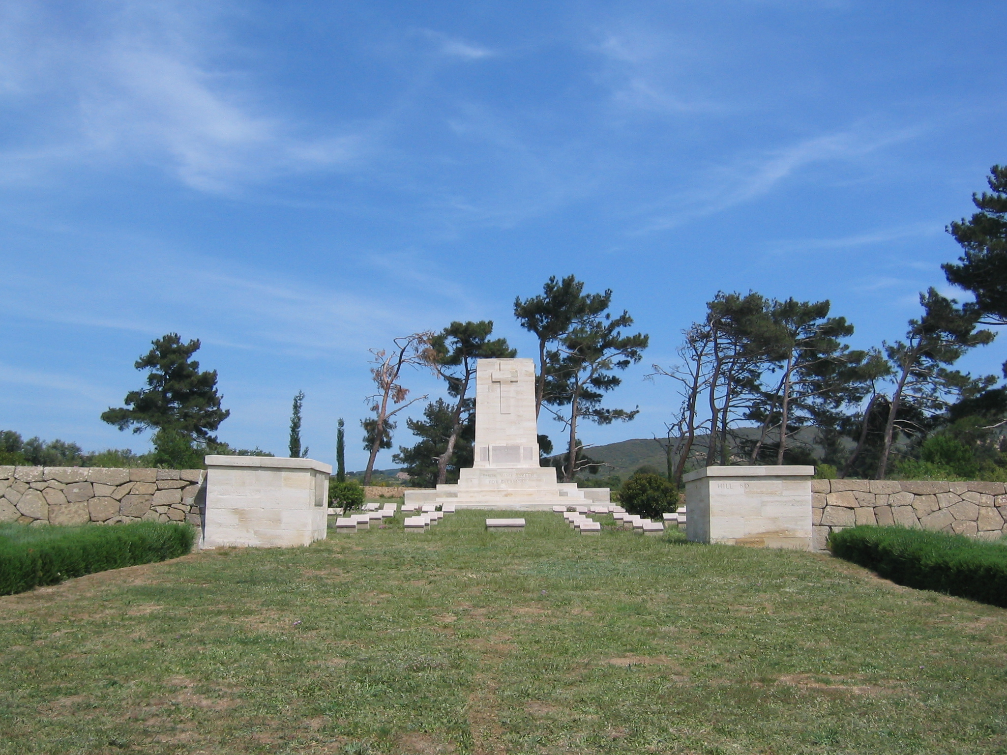 Hill 60 Cemetery near Anzac Cove in the Gallipoli Peninsula. Digital photo taken on 24 May 2006.