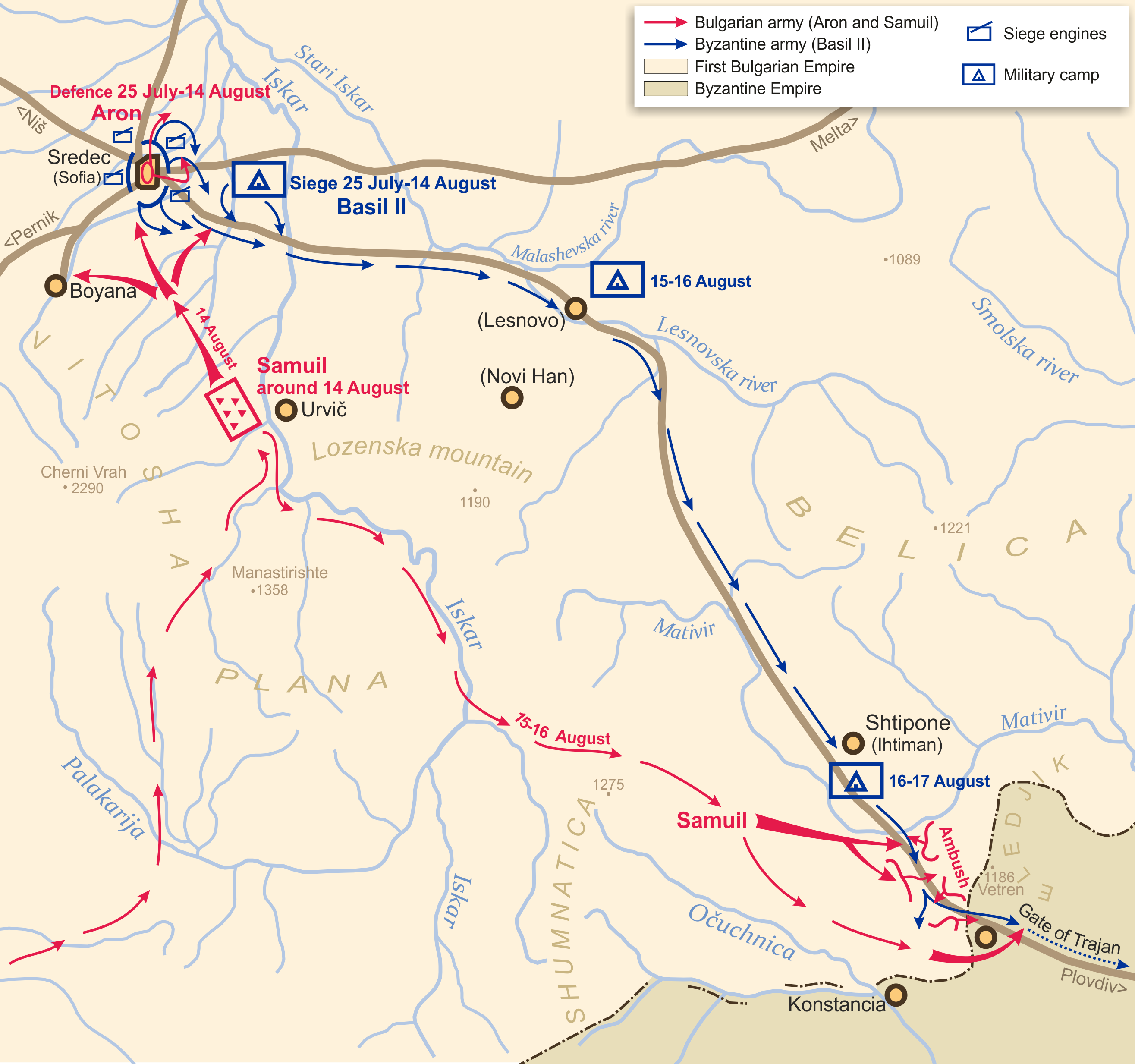 Battle of the Gates of Trajan (17 August 986)