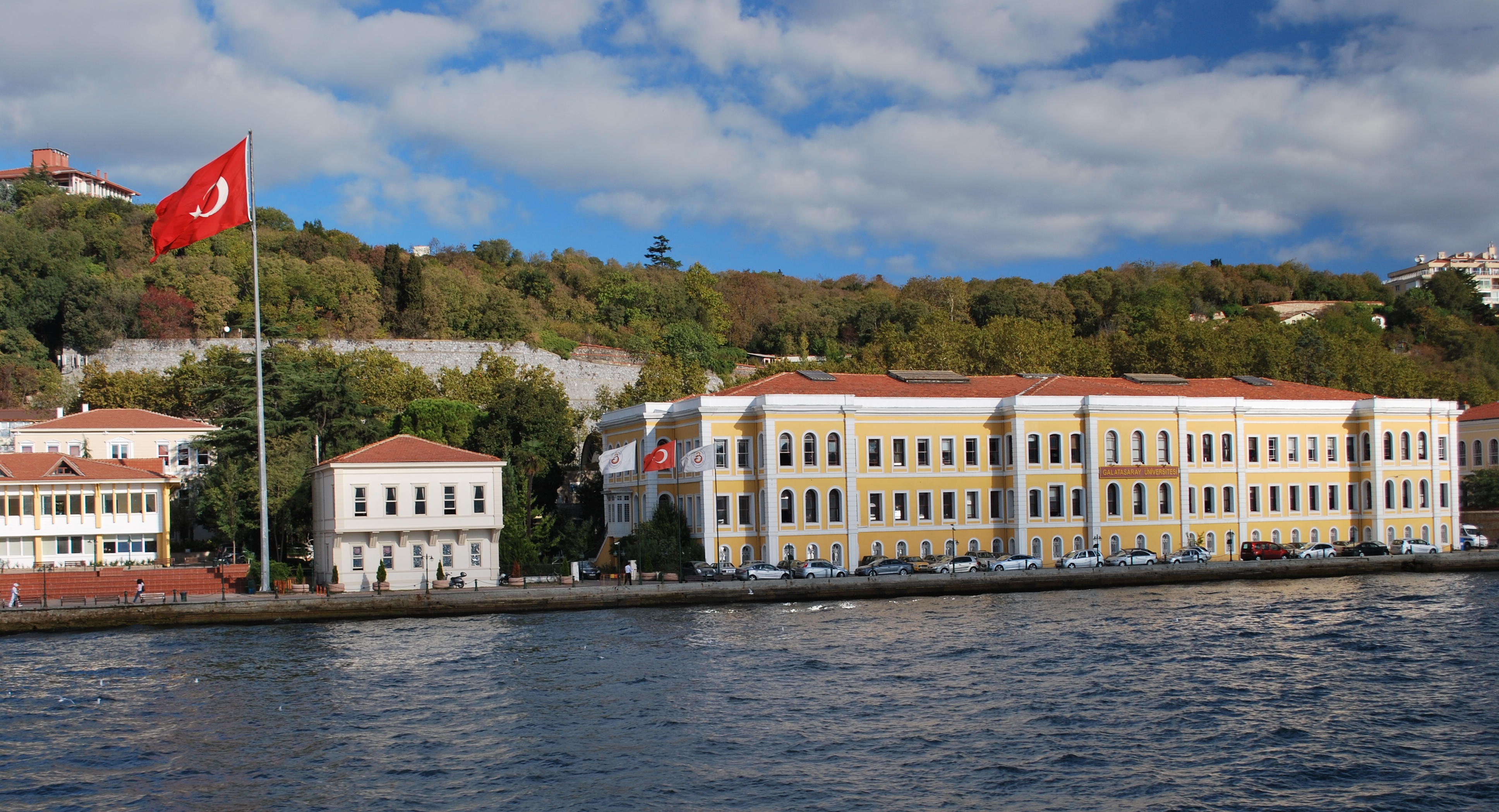 Galatasaray University, Ortaköy, Istanbul, seen from the sea