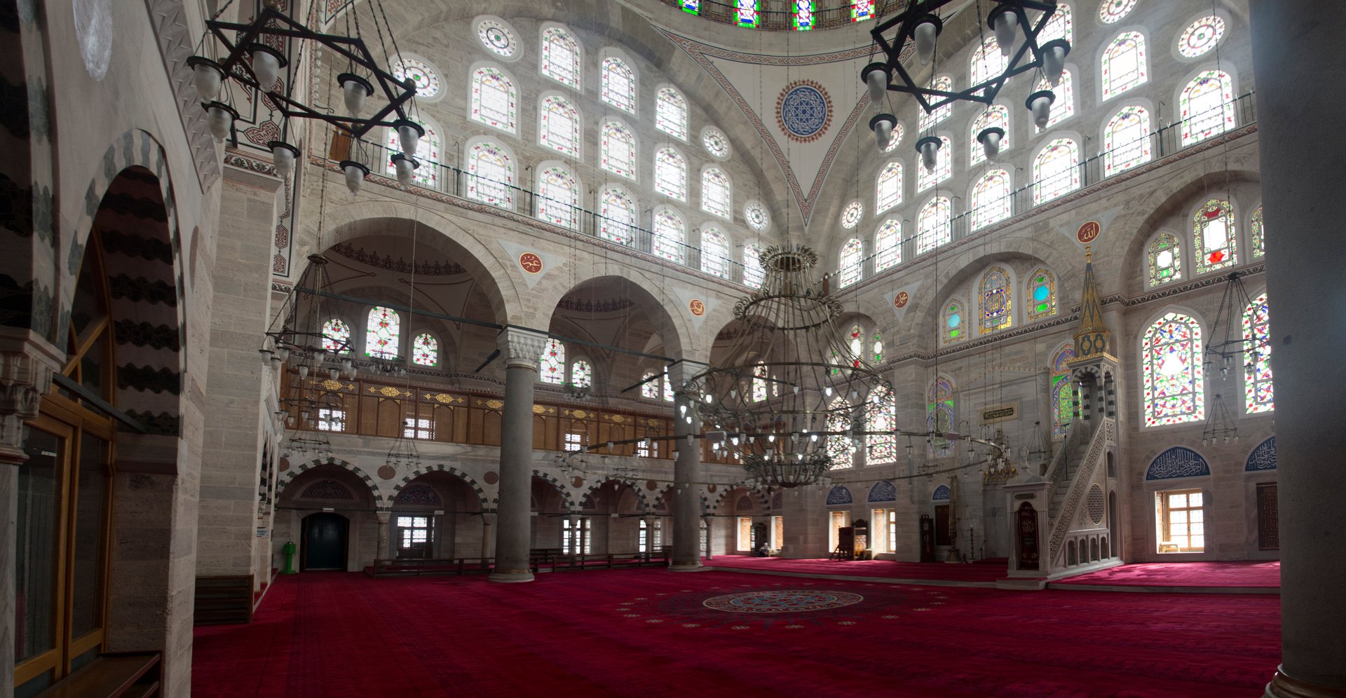 Computer generated picture of the inside of the mosque.