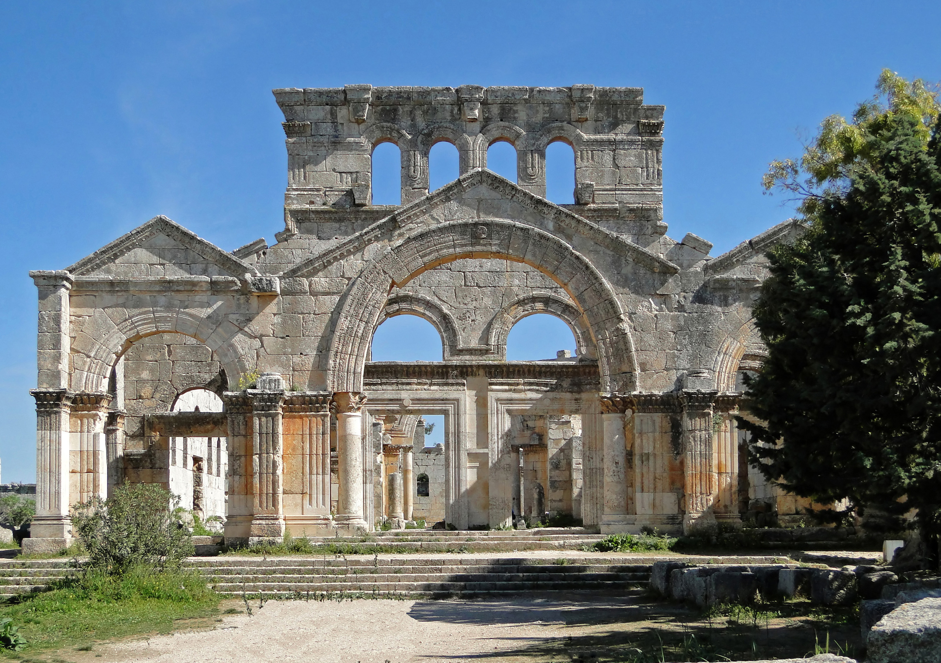 South facade of Church of Saint Simeon Stylites, Syria