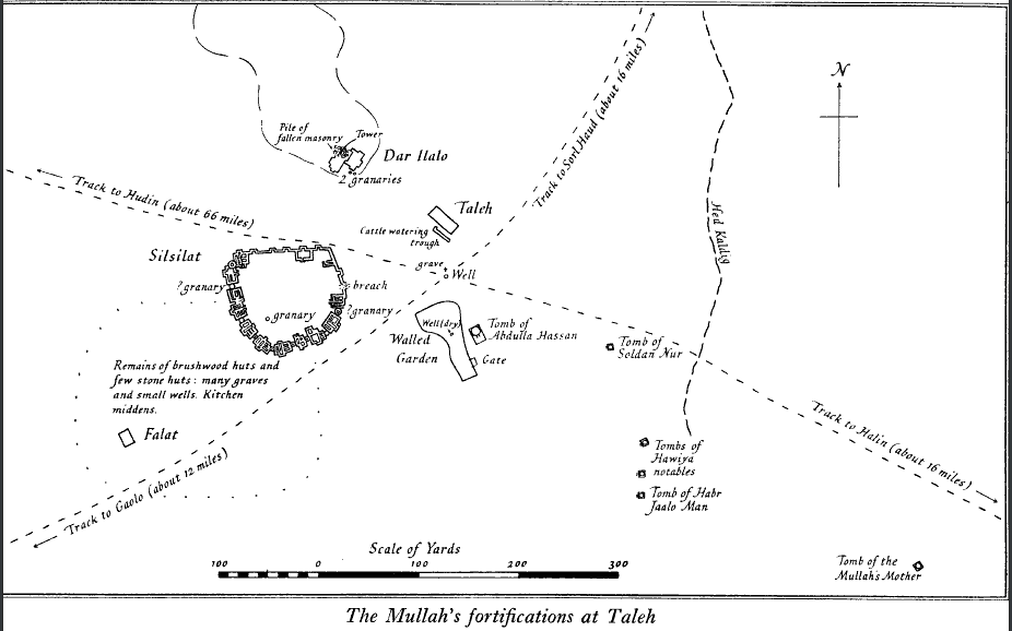 Plan of the remains of Taleh Fort / Dhulbahante garesa in Taleh, SSC-Khatumo / Waqooyi Bari