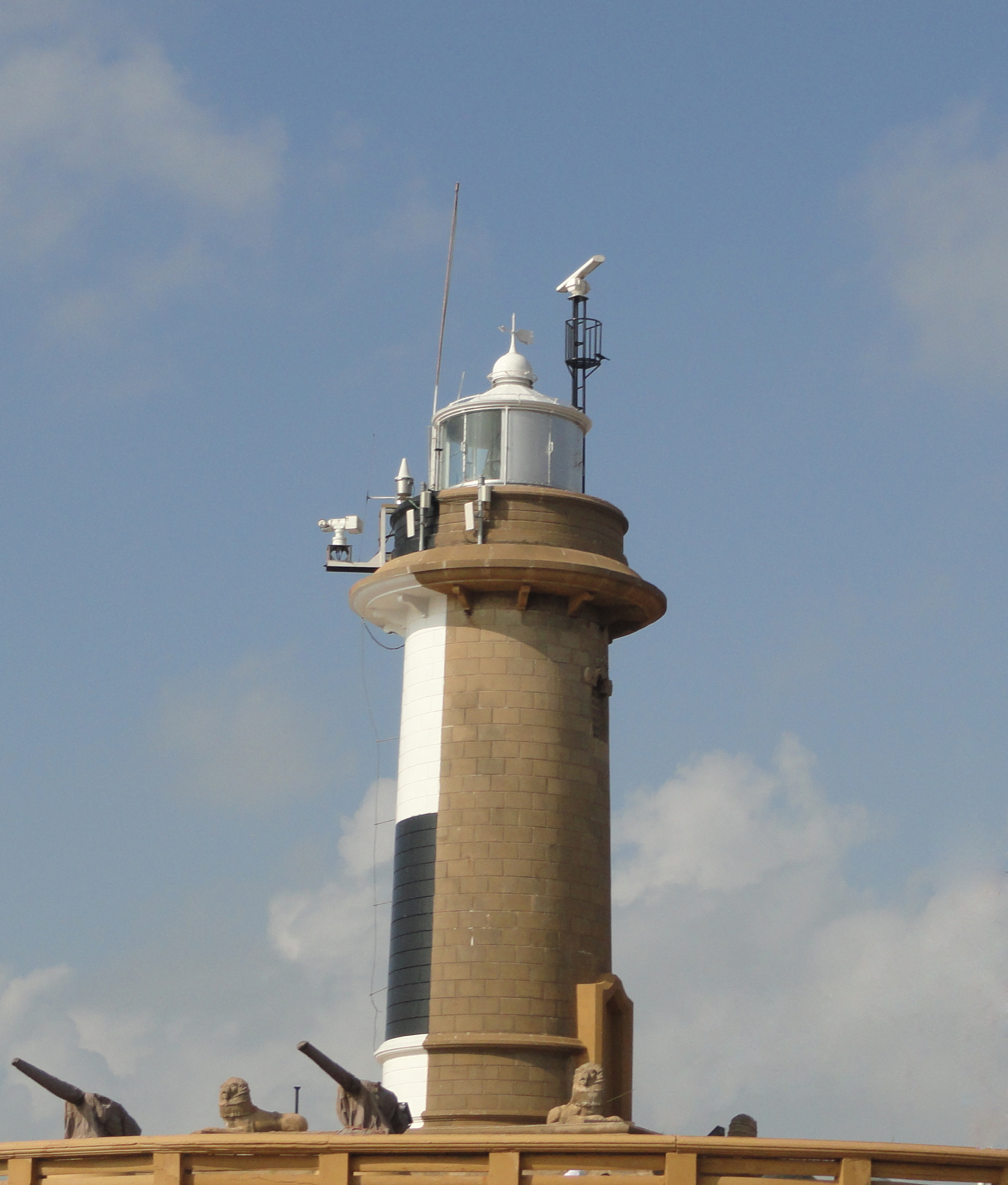 The Colombo Lighthouse, at the Colombo Harbour, Sri Lanka.
