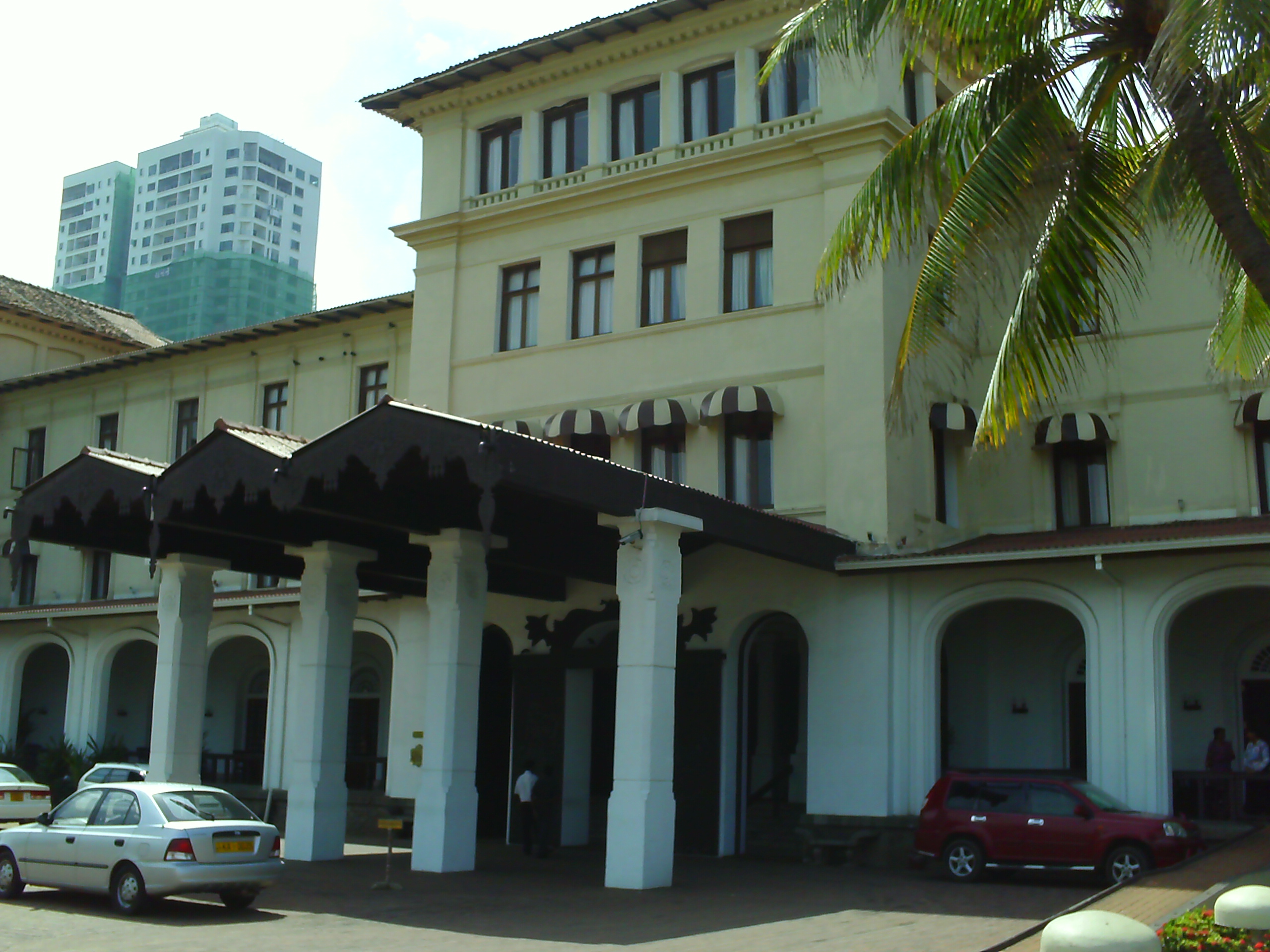 The entrance of the Galle Fave Hotel, Colombo, Sri Lanka.
