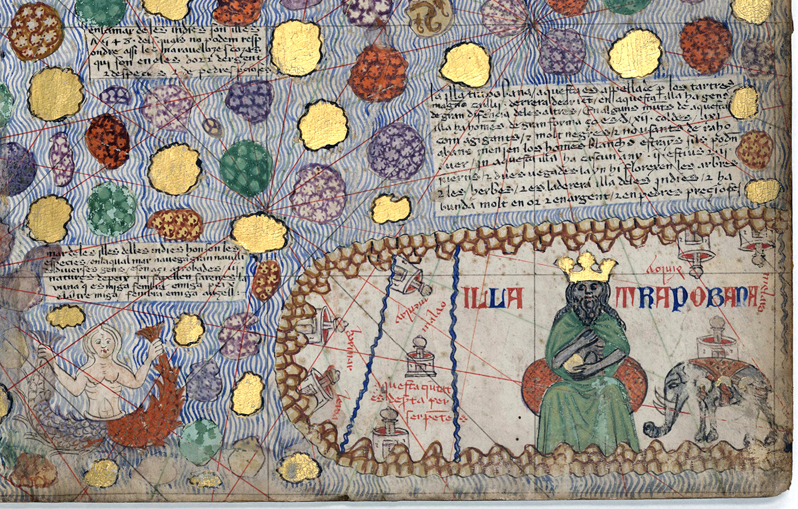 Trapobane in the Catalan Atlas (1375)