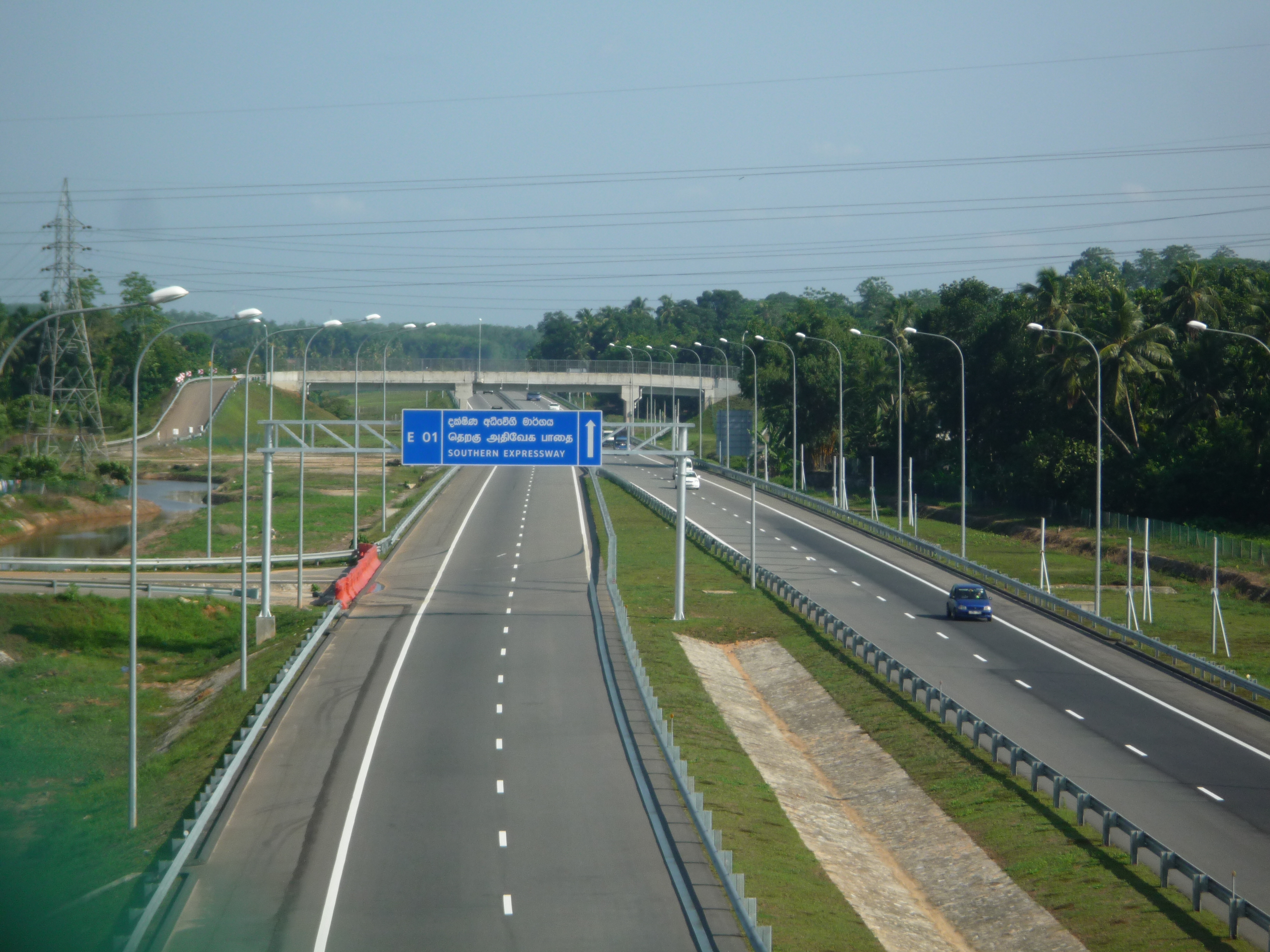 Southern Expressway is Sri Lanka's first E Class highway. The 126 km (78 mi) long highway links the Sri Lankan capital Colombo with Galle and Matara, major cities in the south of the island.