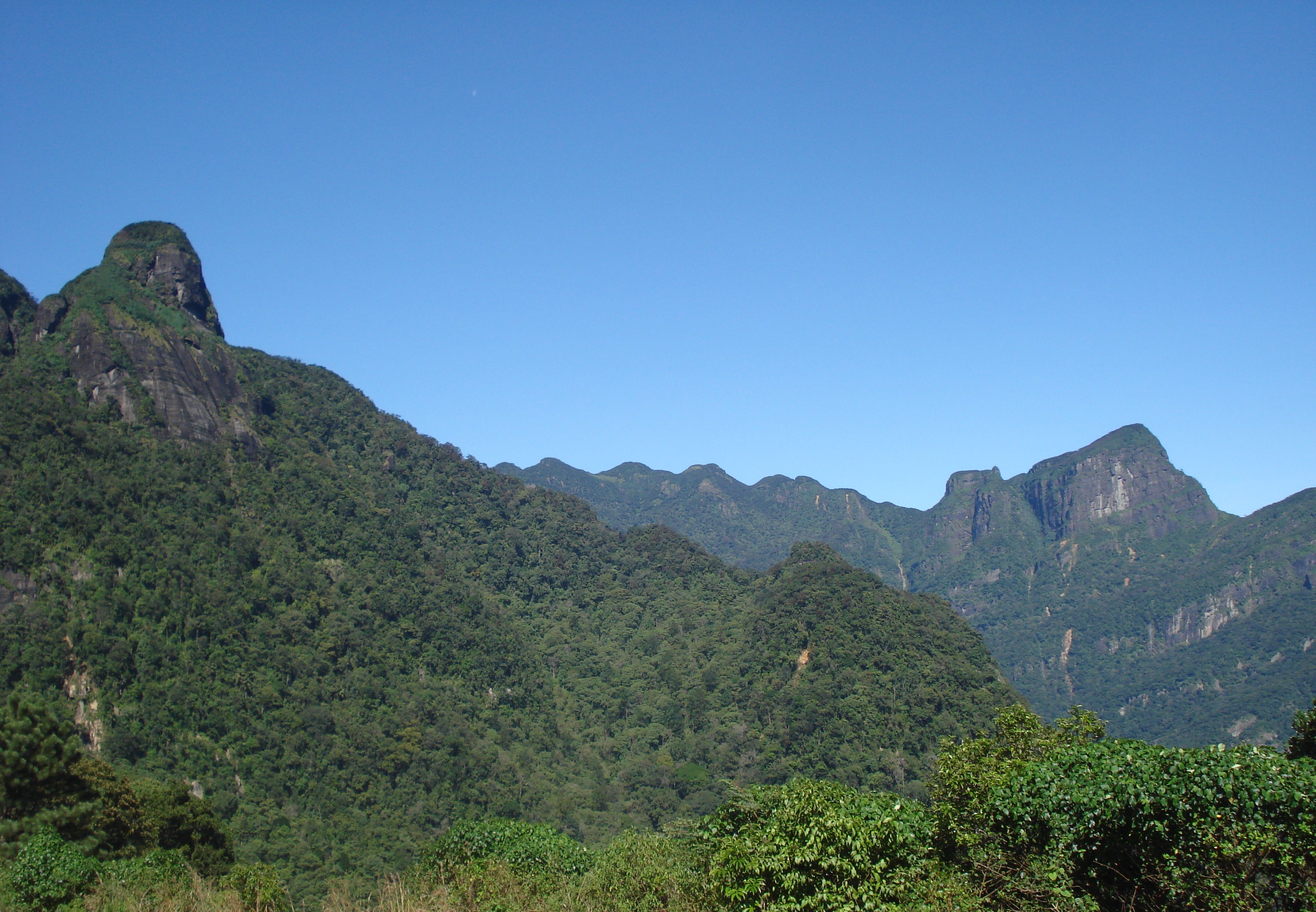 A view of the Knuckles mountain range, Sri Lanka