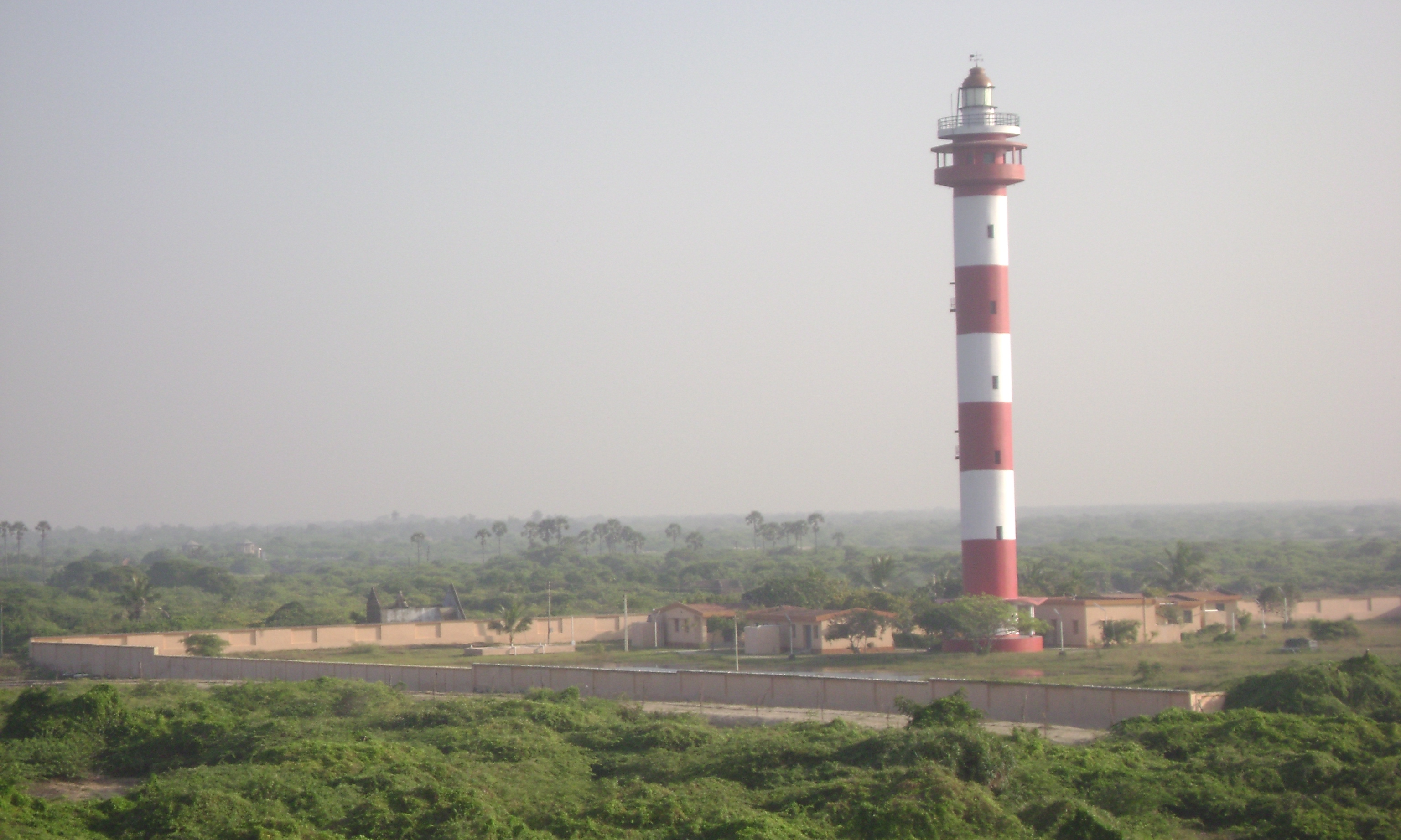 Point Calimere Wildlife and Bird Sanctuary, Kodaikarai Lighthouse, a tall modern aid to navigation located near Kodaikorai Beach