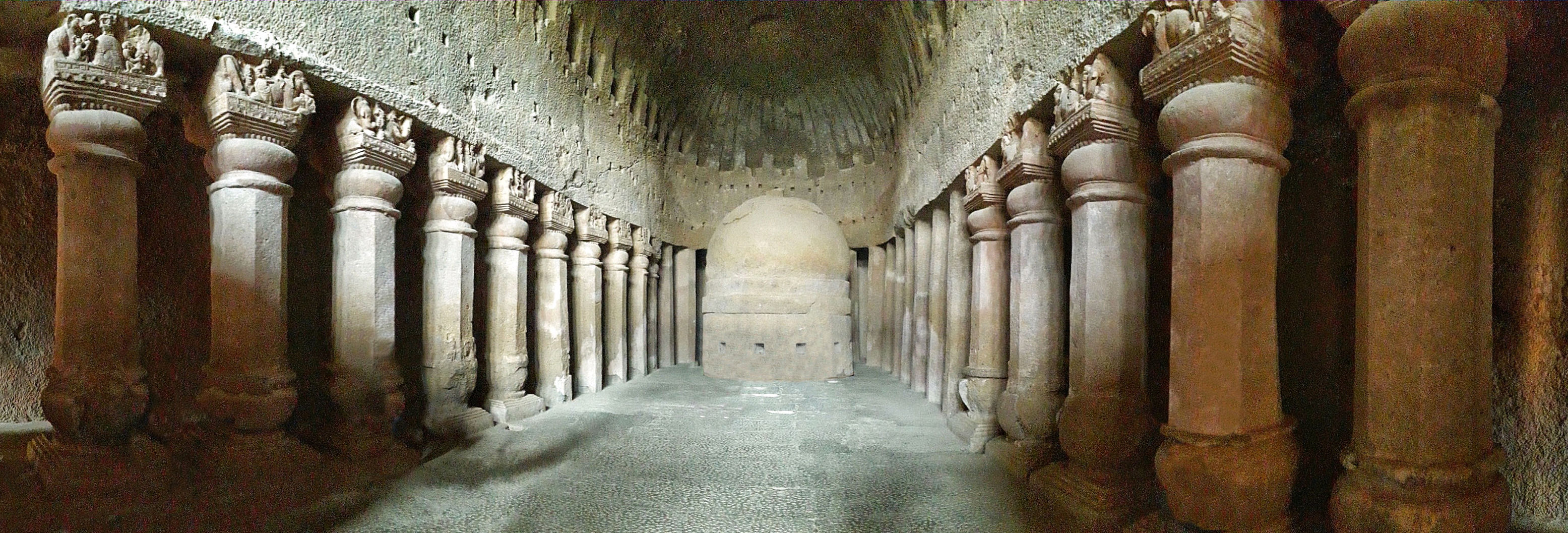 Kanheri Great Chaitya panorama