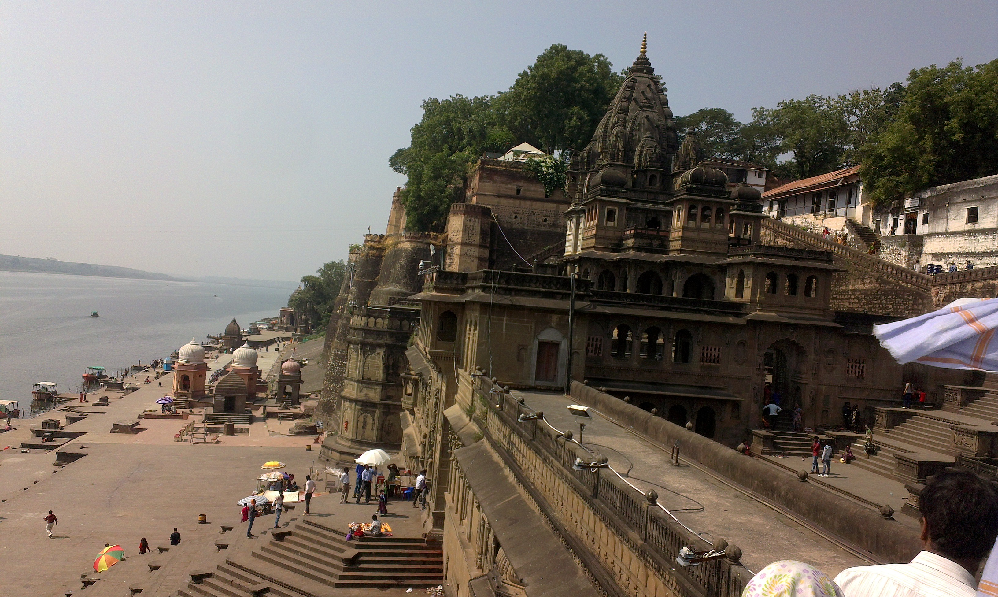Fort of maheshwar and Narmada river
