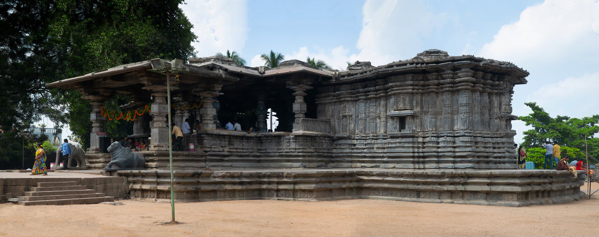 Thousand pillar temple in Warangal, India
