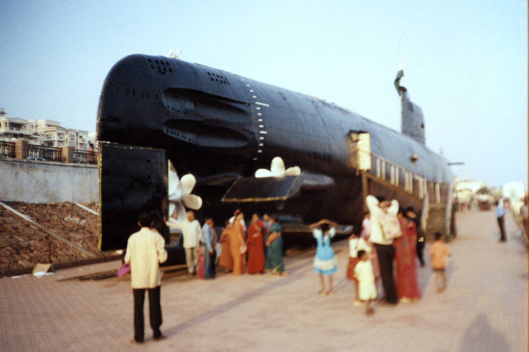The Submarine Museum located in Vishakapatnam in the Indian State of Andhra Pradesh