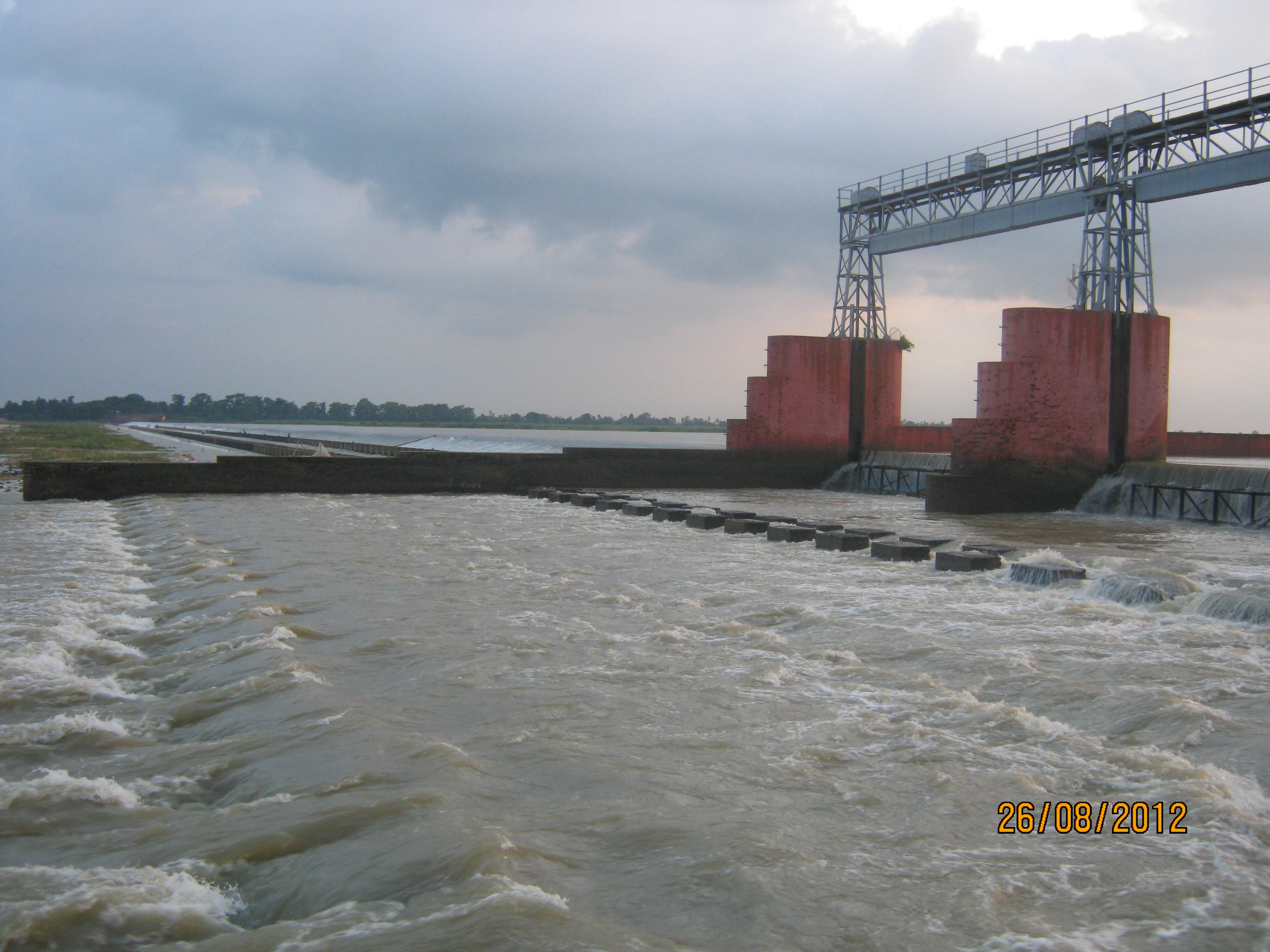Rundiha weir on river Damodar