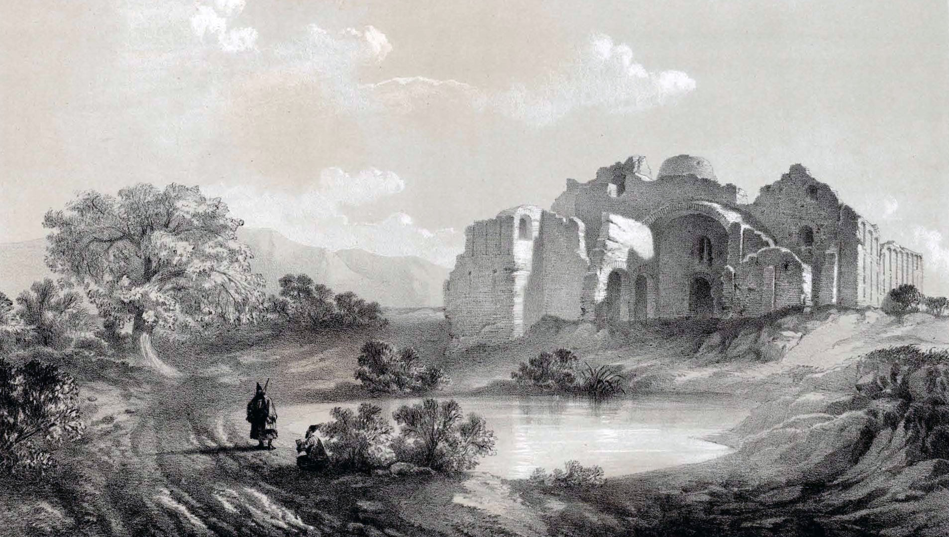 Ruins of a Sassanian Palace of Ardashir Firouzabad