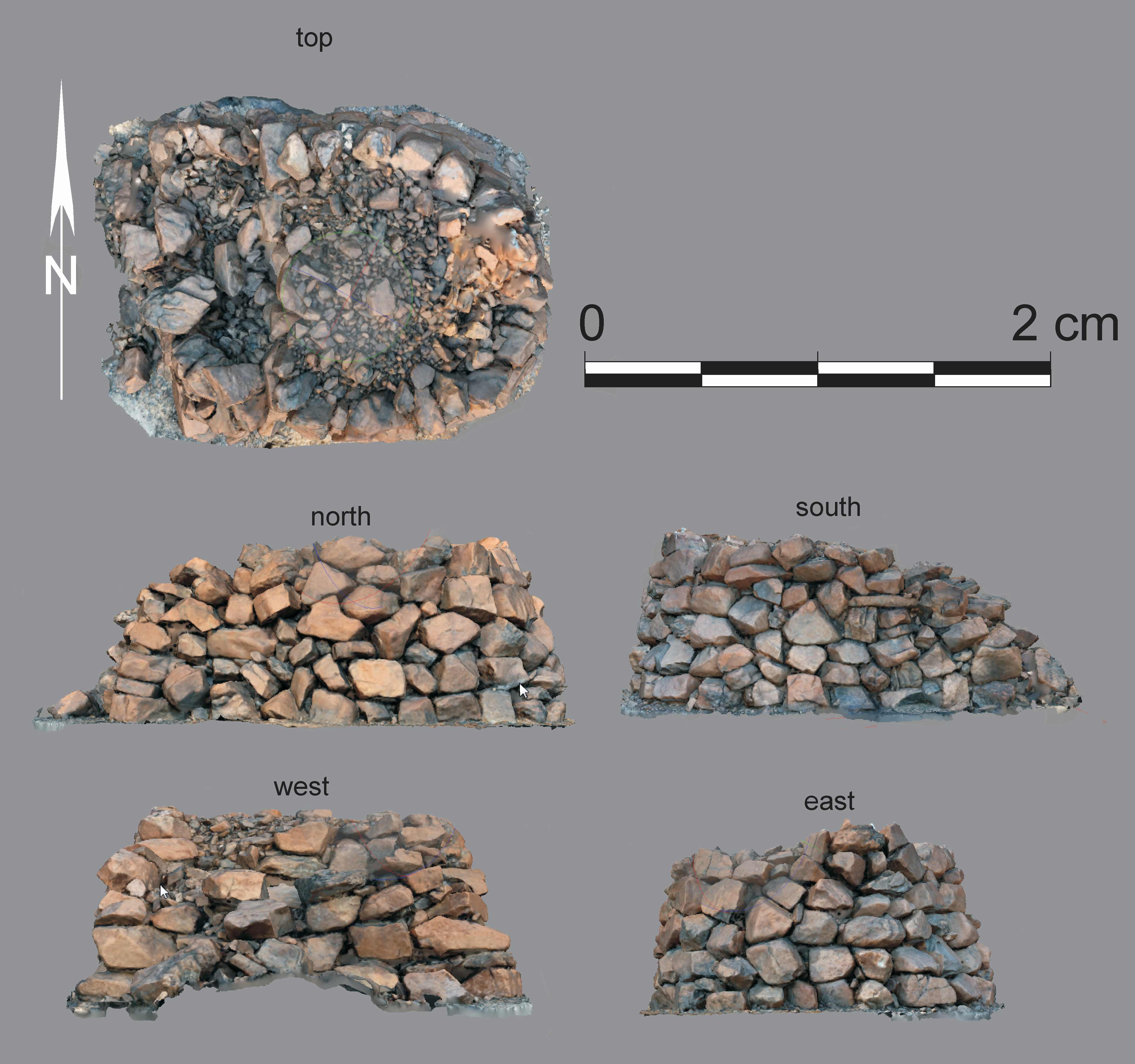 image description Huttengrab, al-Salayli, Sultanat Oman, Früheisenzeit, orthographische Ansicht