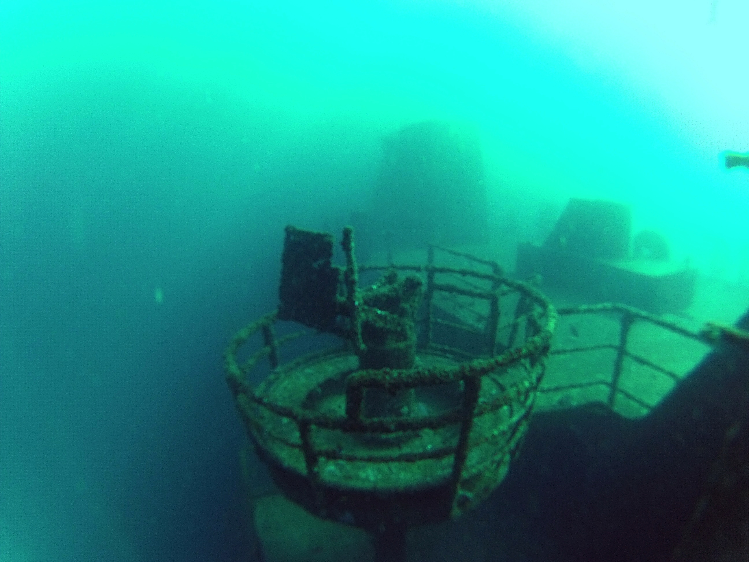 Wreck of the oman marine vessel Al Munassir. Ship was sunken in 2003 as a dive spot and an artificial riff off Muscat.